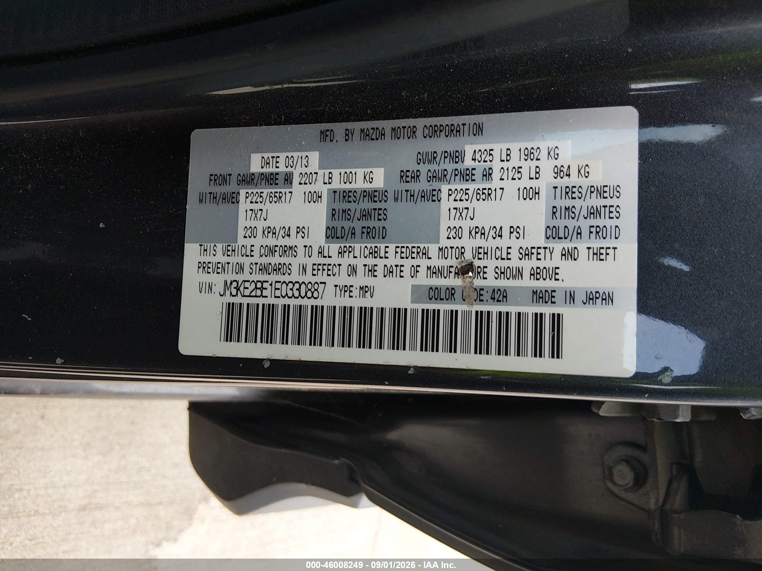 2014 Mazda Cx-5 Sport Gray vin: JM3KE2BE1E0330887