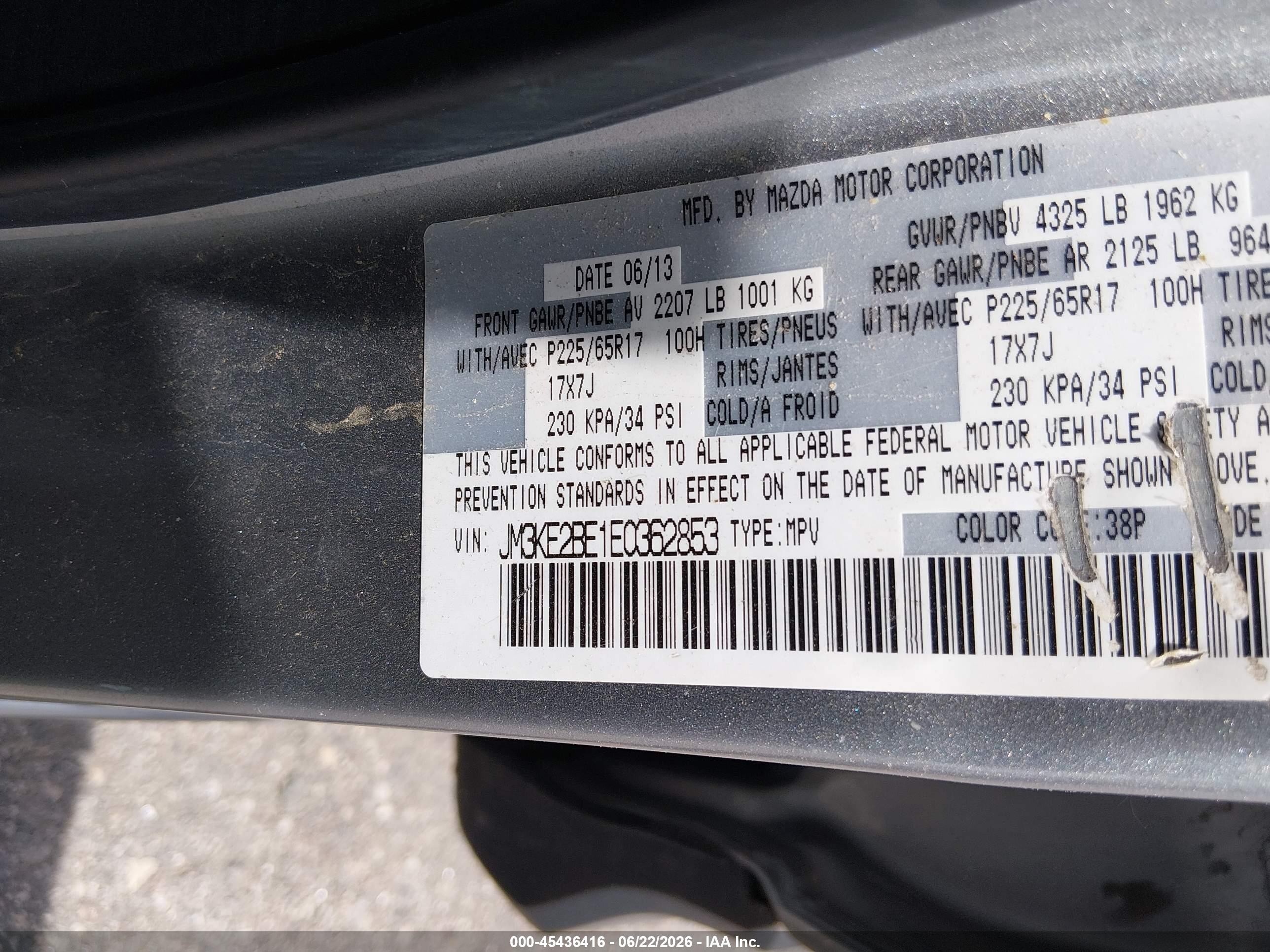 2014 Mazda Cx-5 Sport Silver vin: JM3KE2BE1E0362853