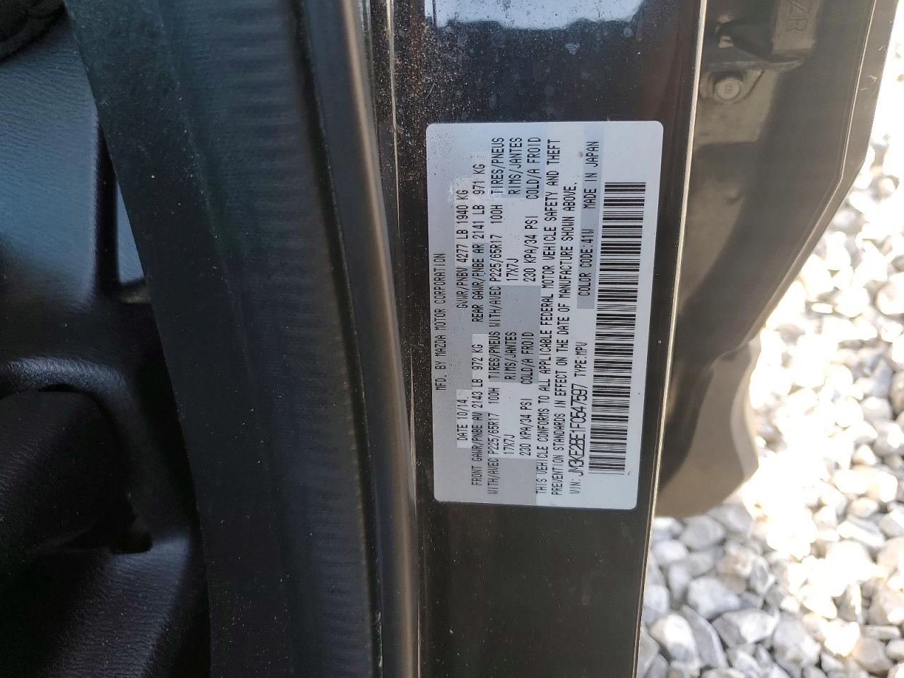 2015 Mazda Cx-5 Sport Черный vin: JM3KE2BE1F0547597