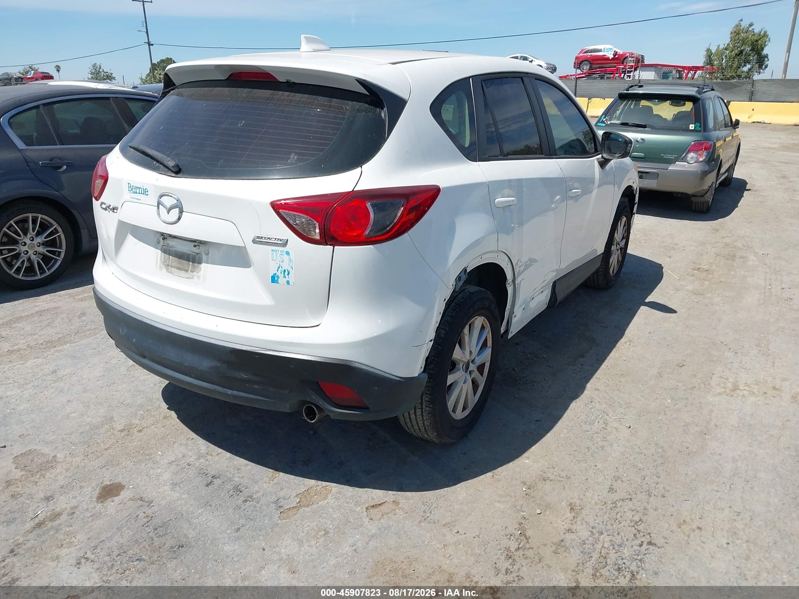2014 Mazda Cx-5 Sport White vin: JM3KE2BE2E0368225