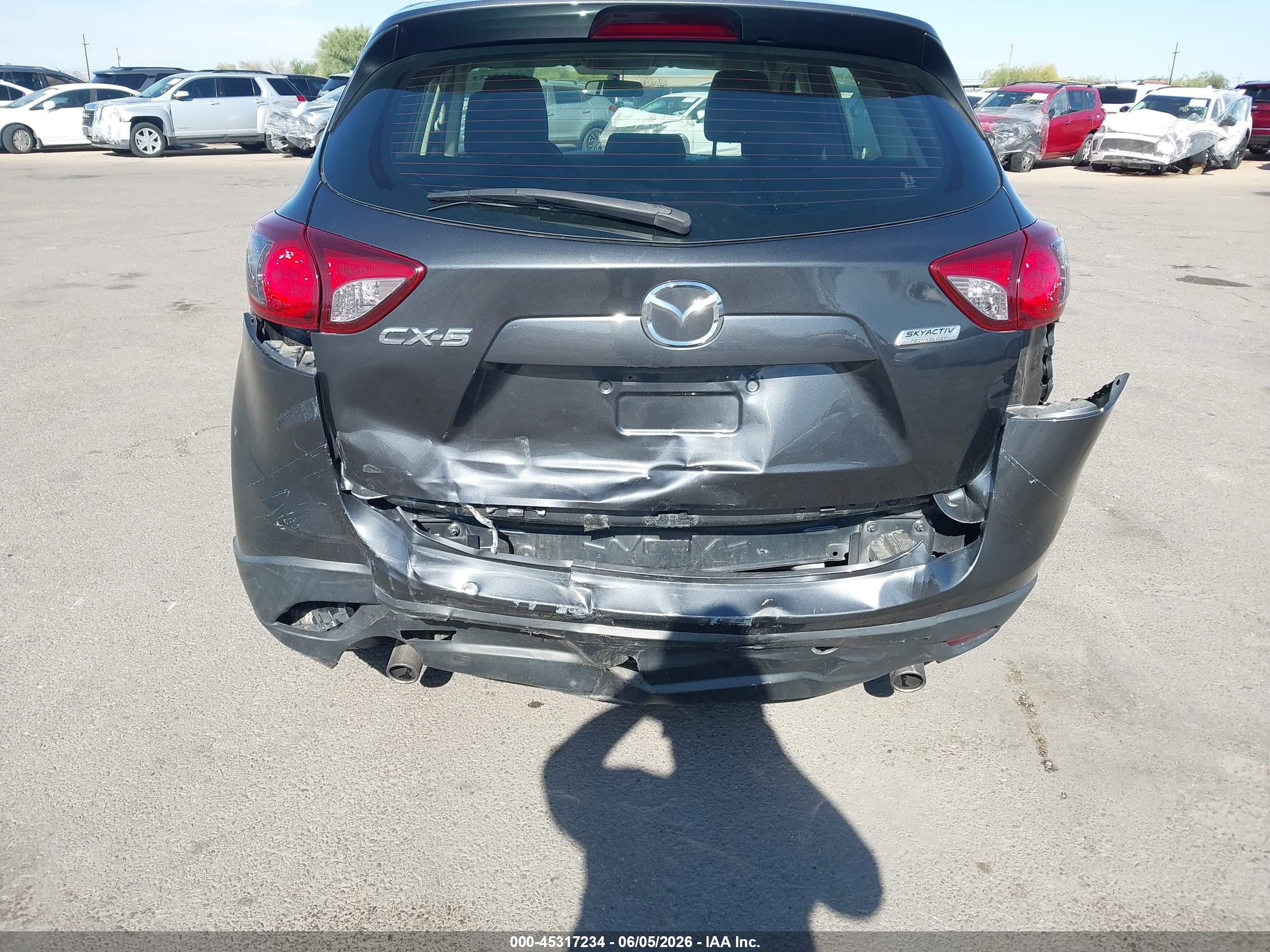 2015 Mazda Cx-5 Sport Gray vin: JM3KE2BE2F0475406
