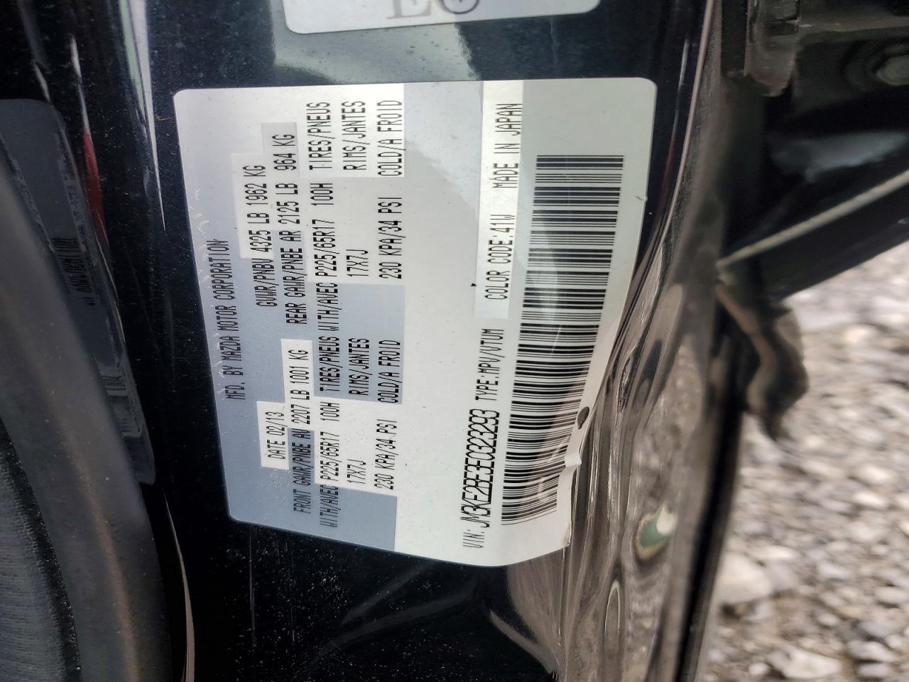 2014 Mazda Cx-5 Sport Black vin: JM3KE2BE3E0323293