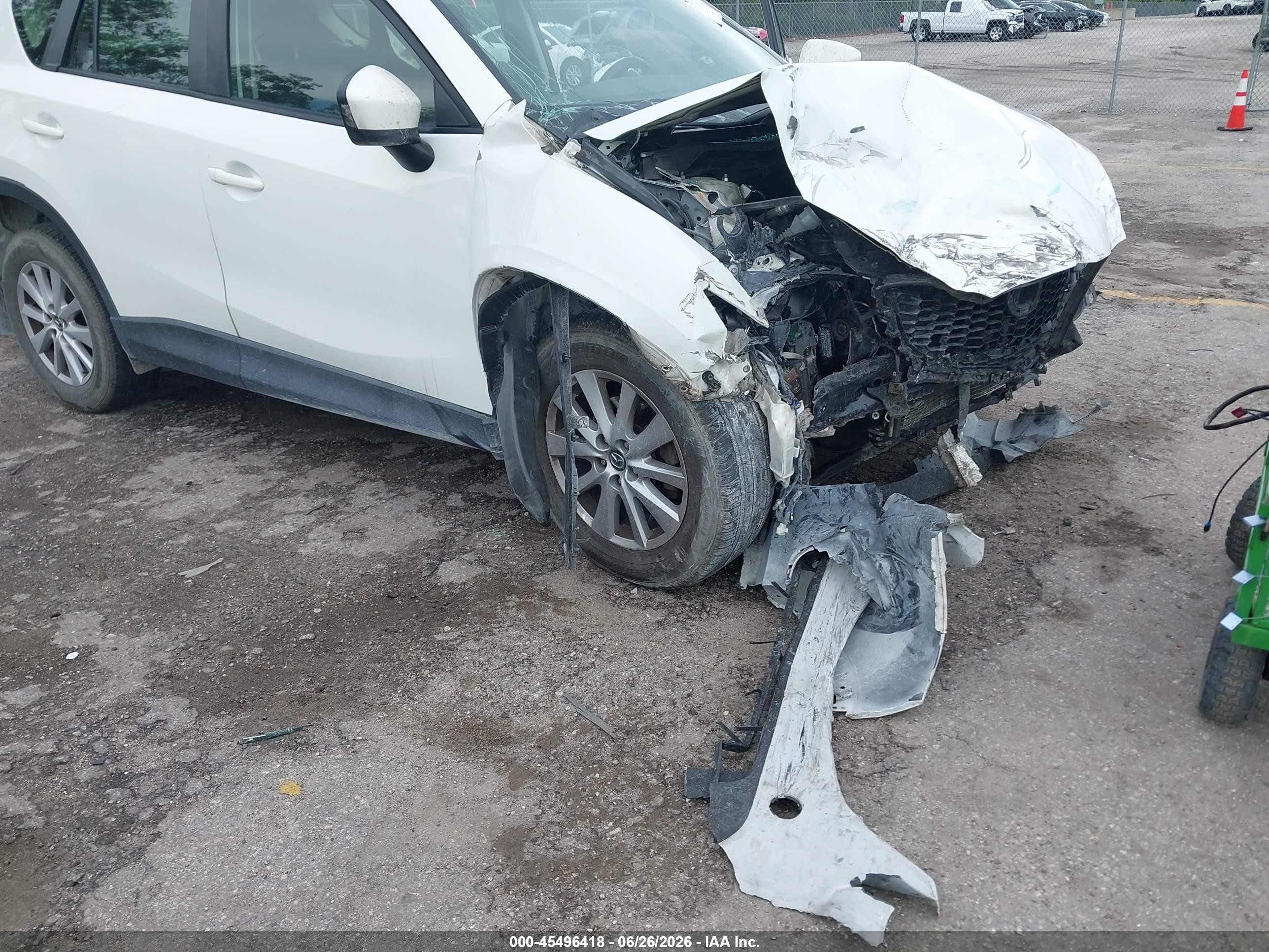 2015 Mazda Cx-5 Sport White vin: JM3KE2BE3F0444634