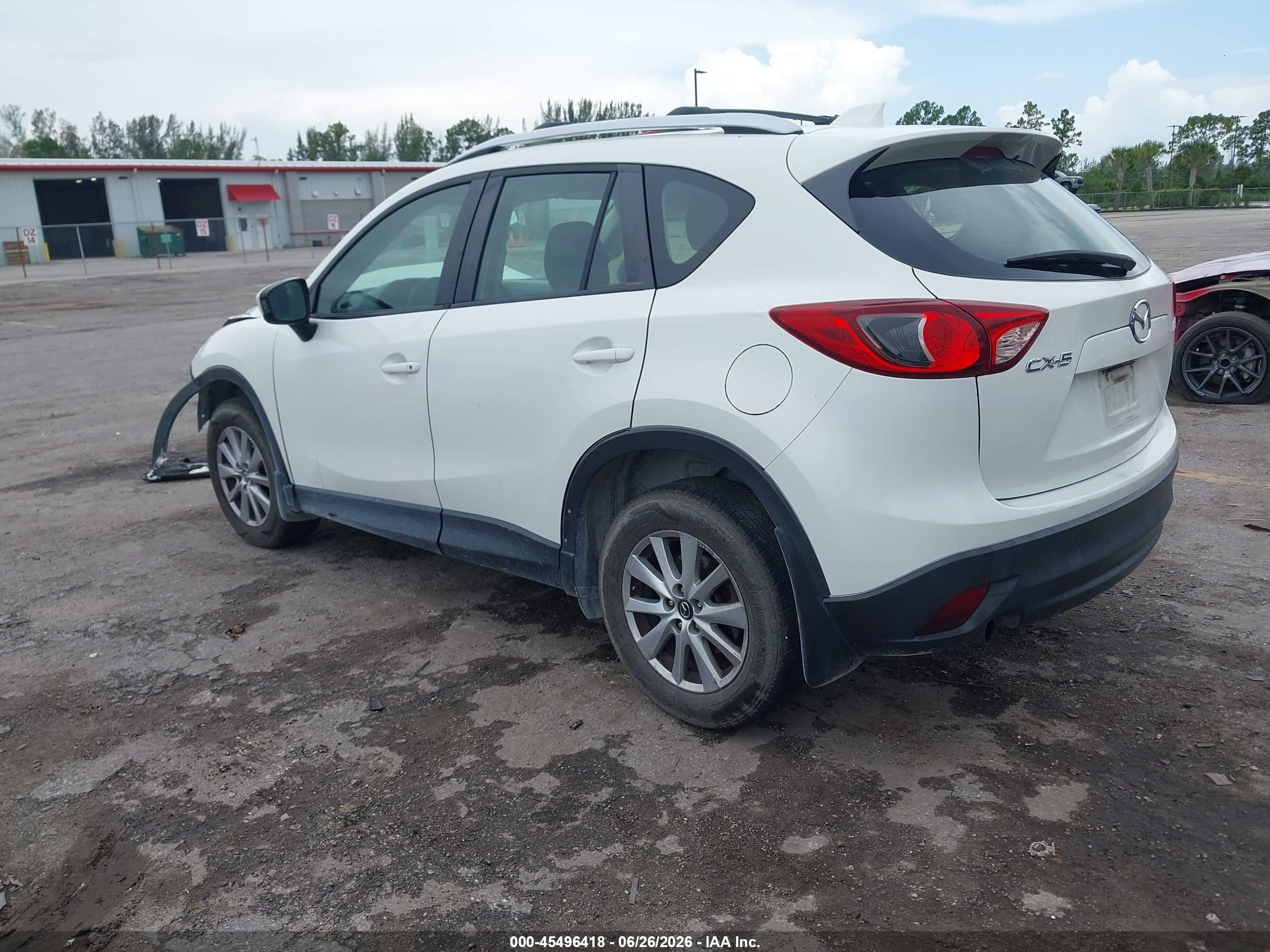 2015 Mazda Cx-5 Sport White vin: JM3KE2BE3F0444634