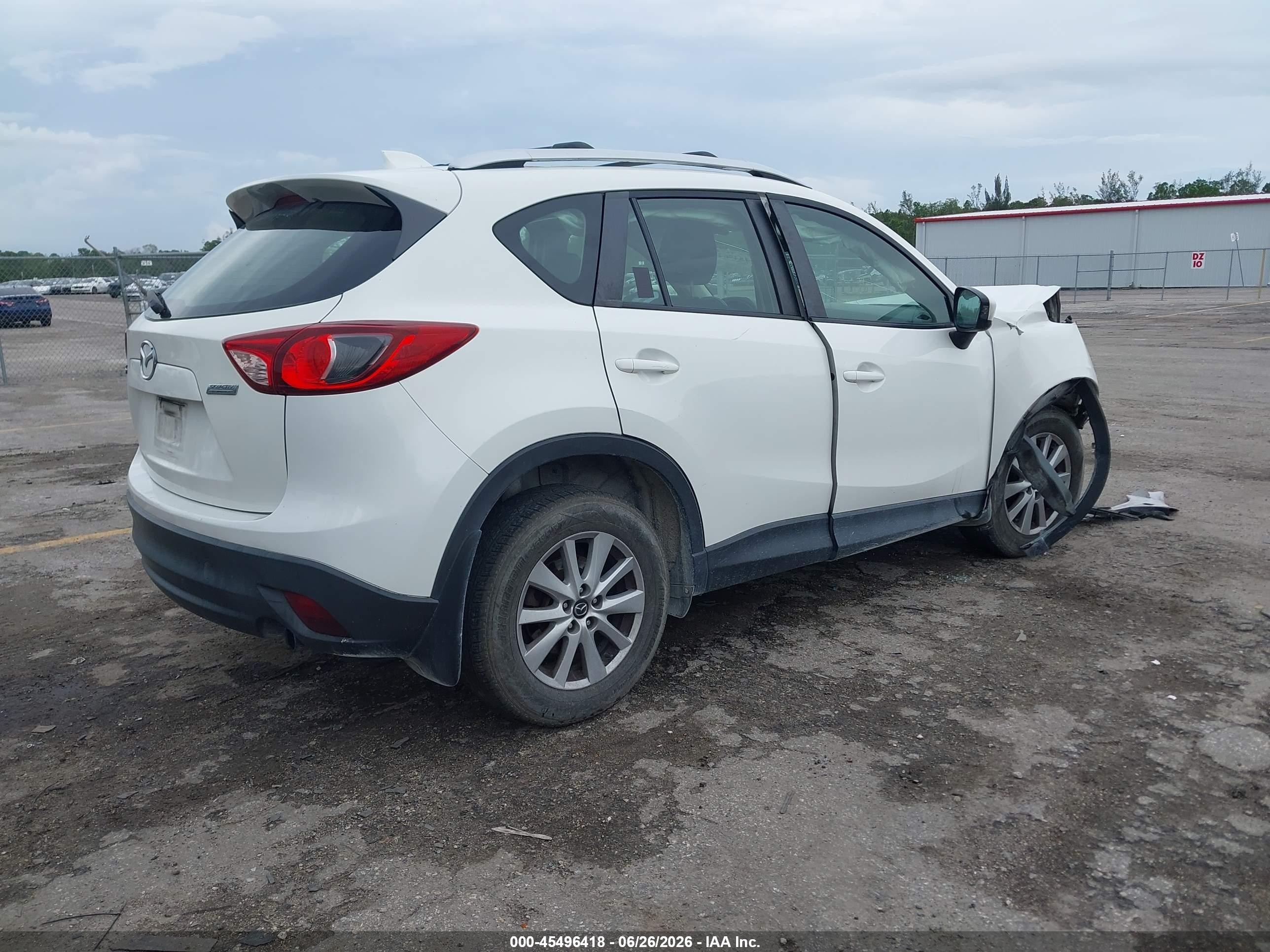 2015 Mazda Cx-5 Sport White vin: JM3KE2BE3F0444634