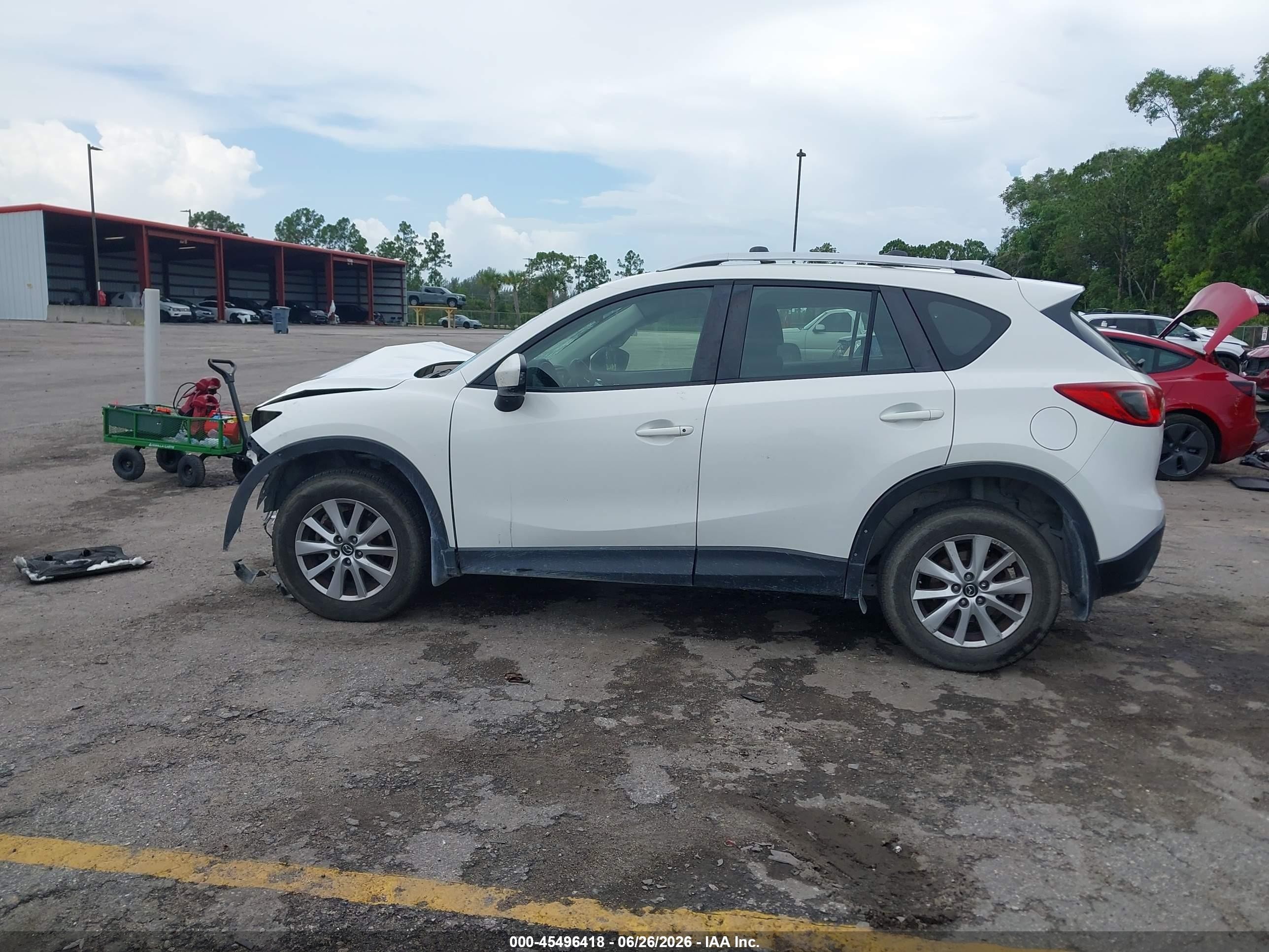 2015 Mazda Cx-5 Sport White vin: JM3KE2BE3F0444634