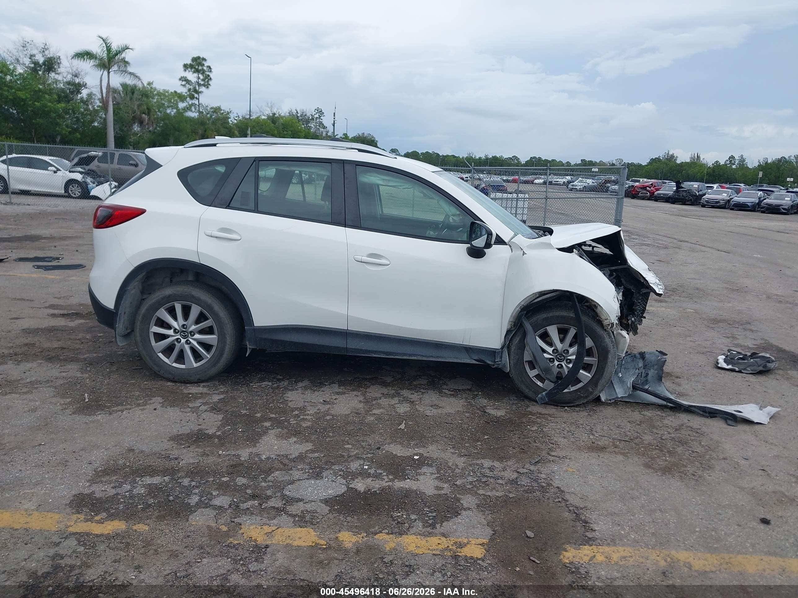 2015 Mazda Cx-5 Sport White vin: JM3KE2BE3F0444634