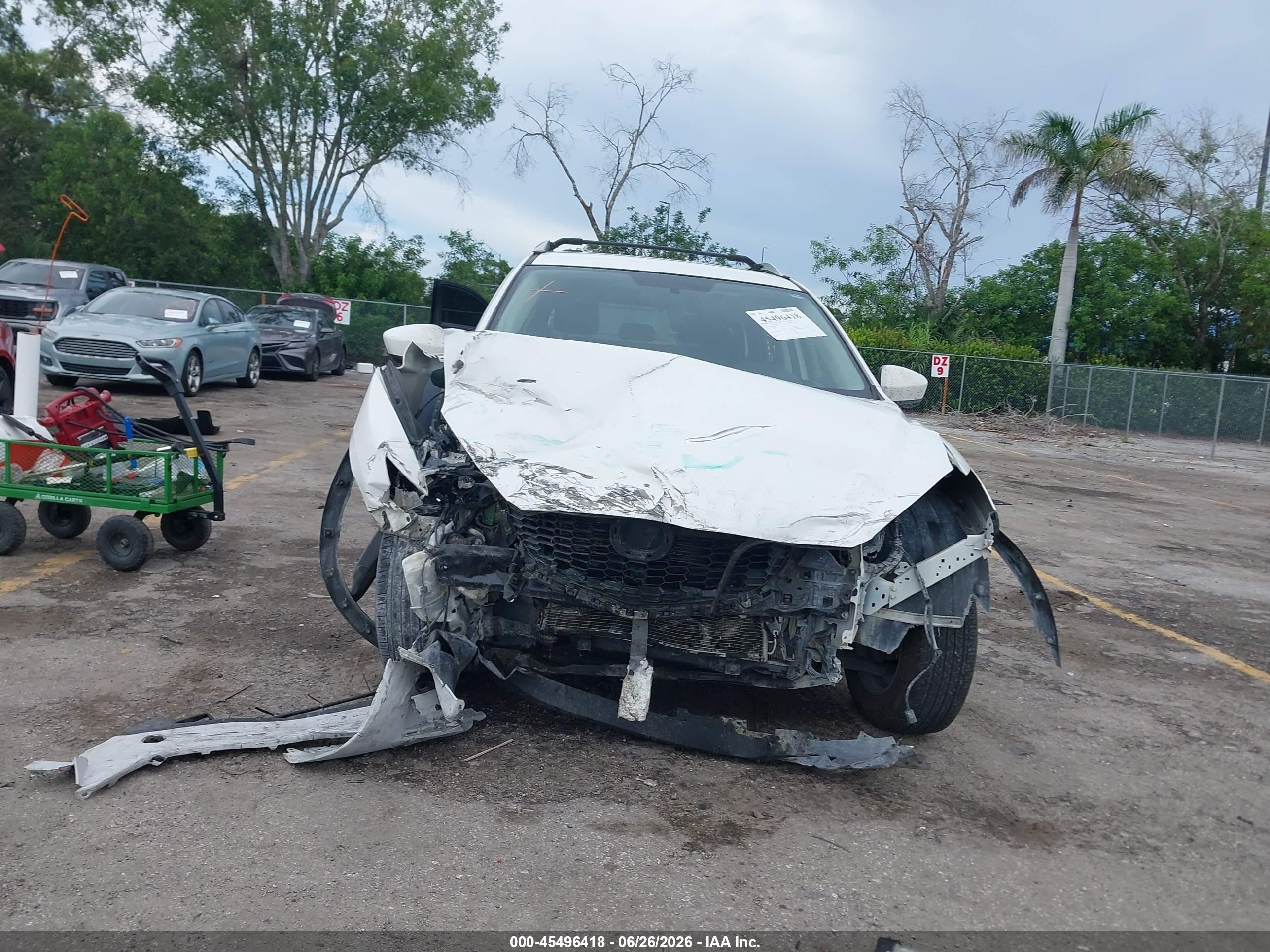 2015 Mazda Cx-5 Sport White vin: JM3KE2BE3F0444634