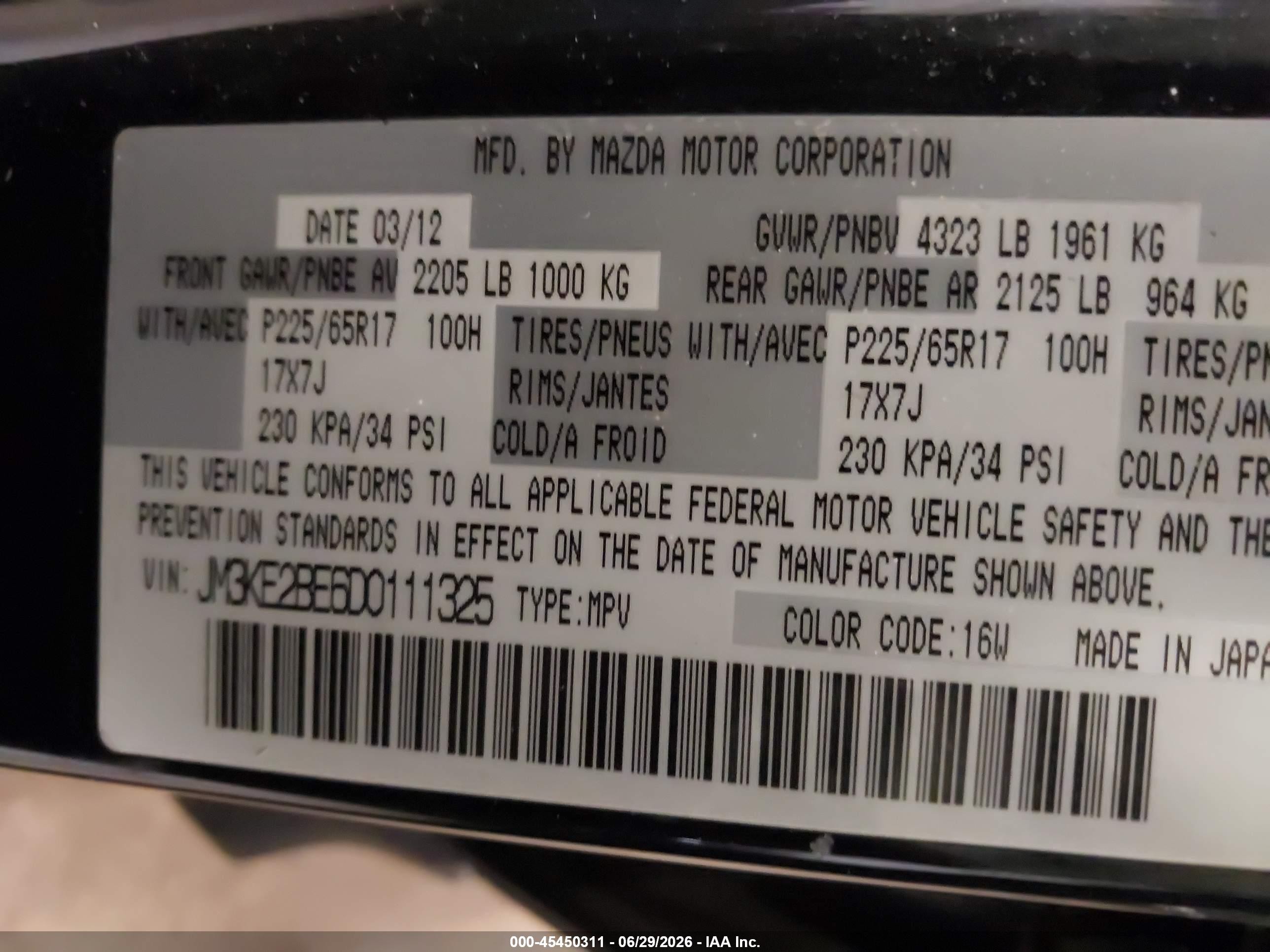 2013 Mazda Cx-5 Sport Black vin: JM3KE2BE6D0111325