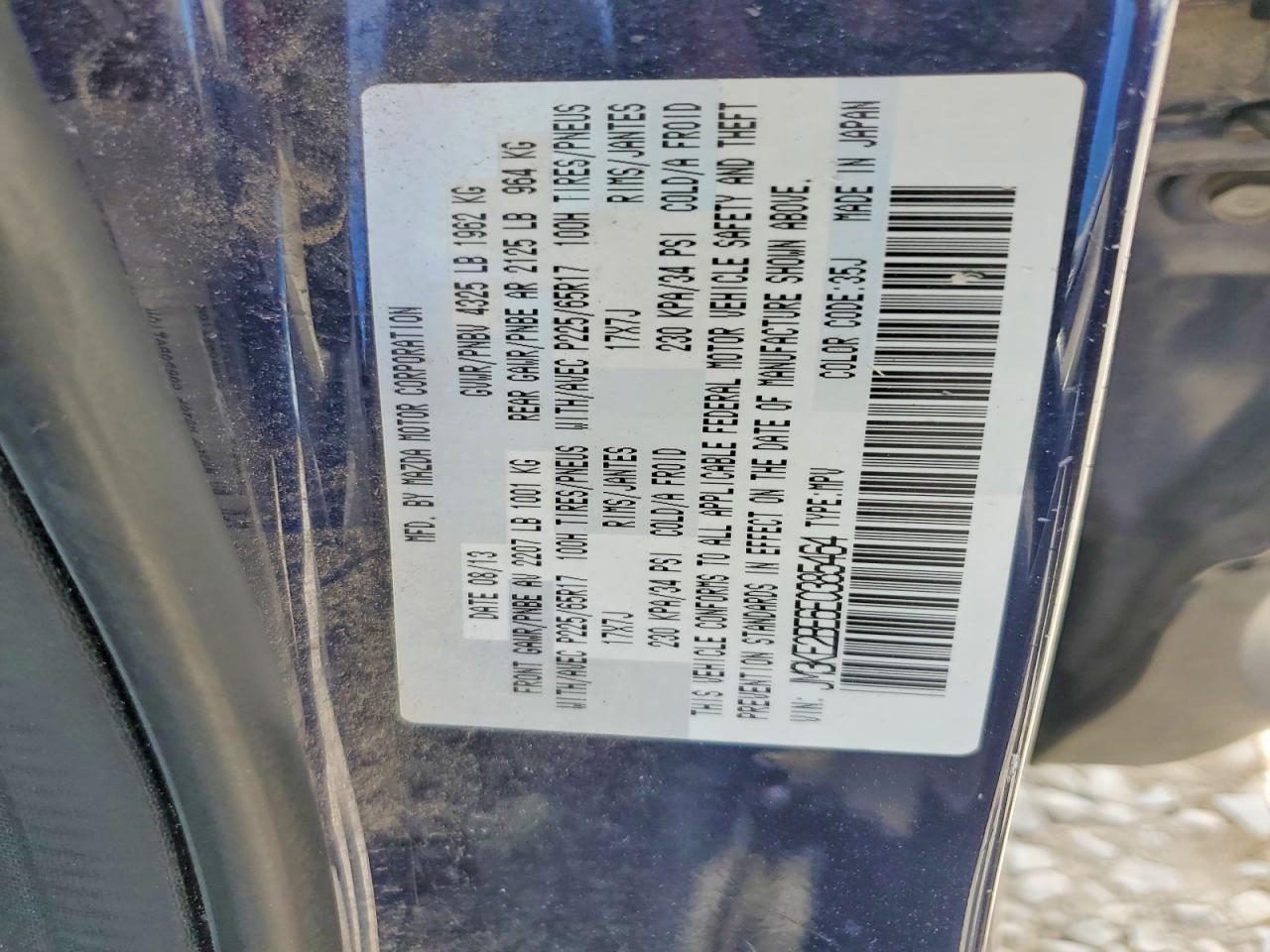 2014 Mazda Cx-5 Sport Синий vin: JM3KE2BE6E0385464