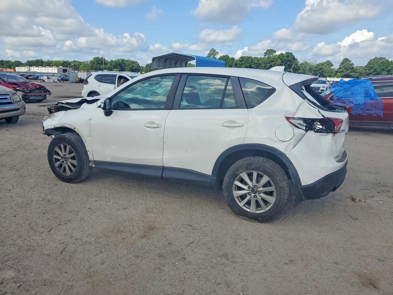 2015 Mazda Cx-5 Sport White vin: JM3KE2BE6F0490085
