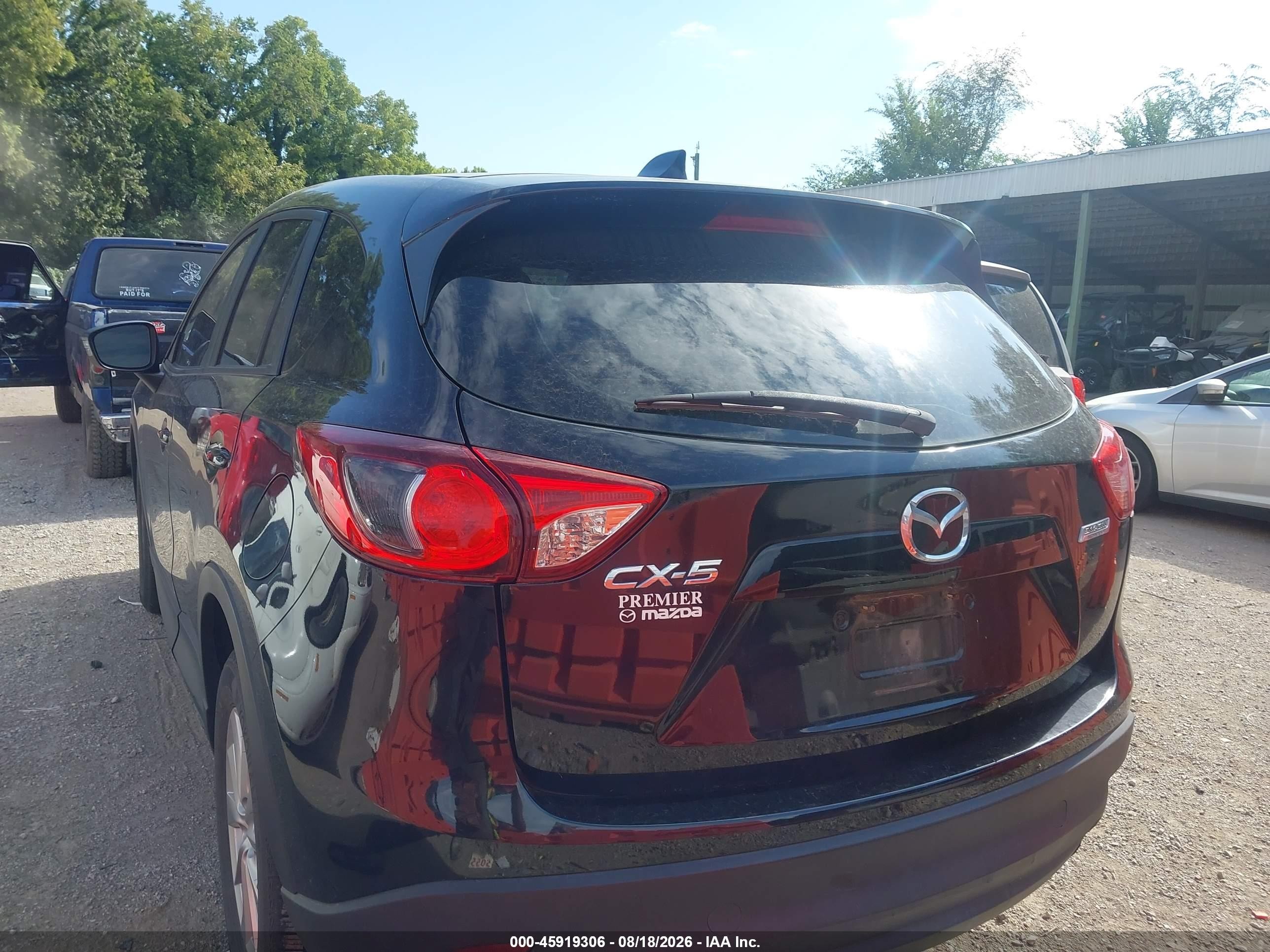 2015 Mazda Cx-5 Sport Black vin: JM3KE2BE7F0457483