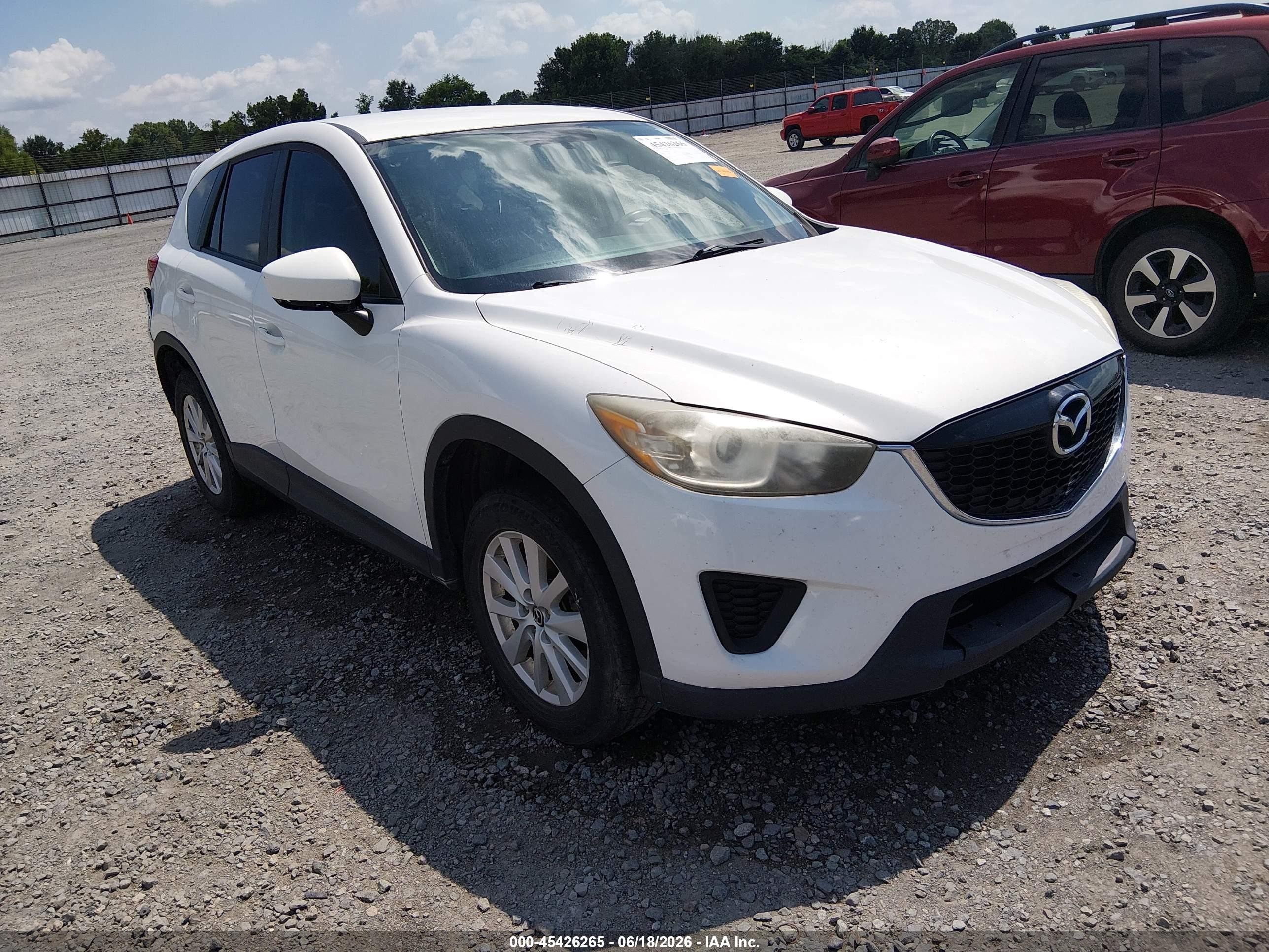 2014 Mazda Cx-5 Sport White vin: JM3KE2BE8E0337531