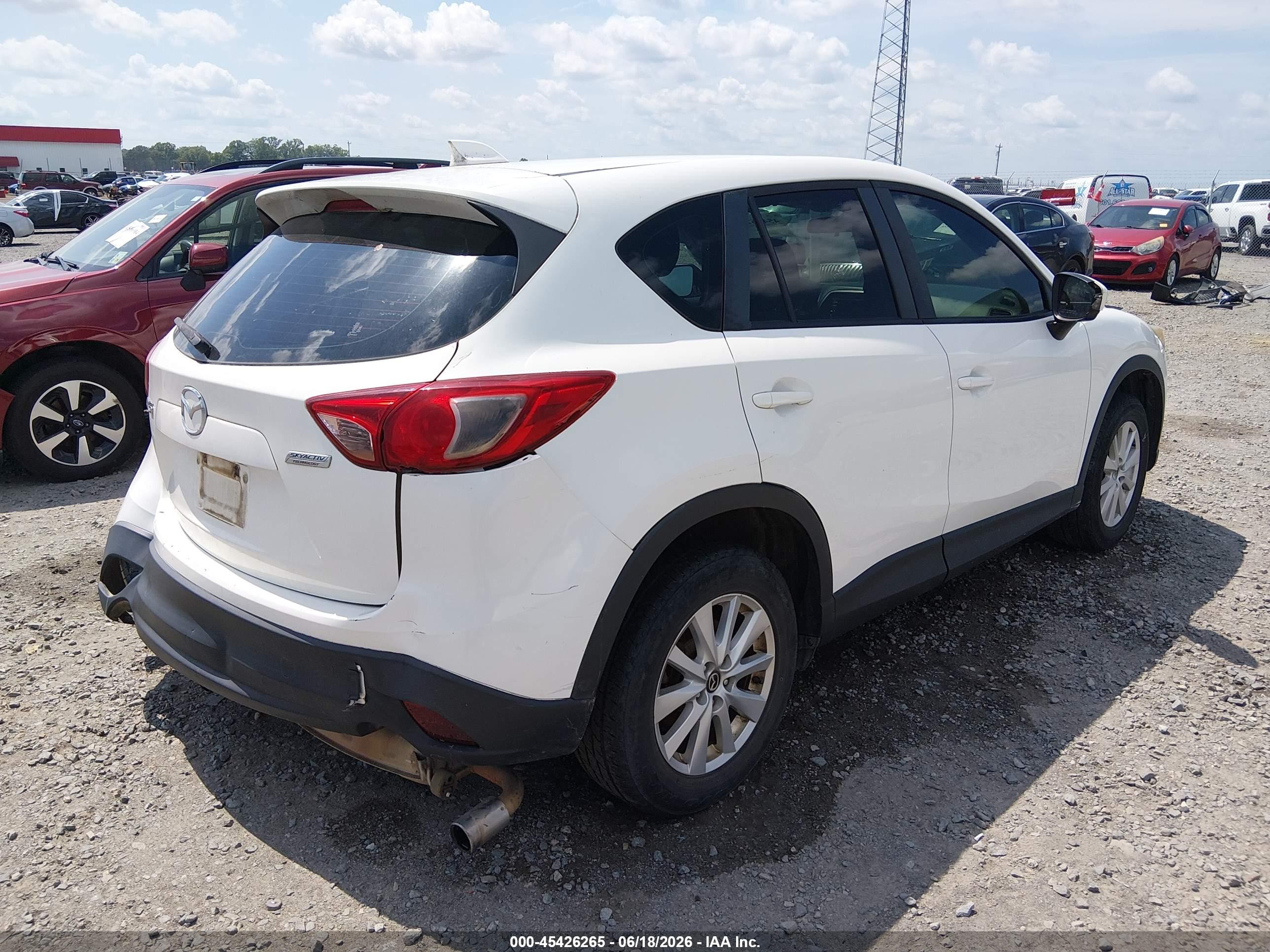 2014 Mazda Cx-5 Sport White vin: JM3KE2BE8E0337531