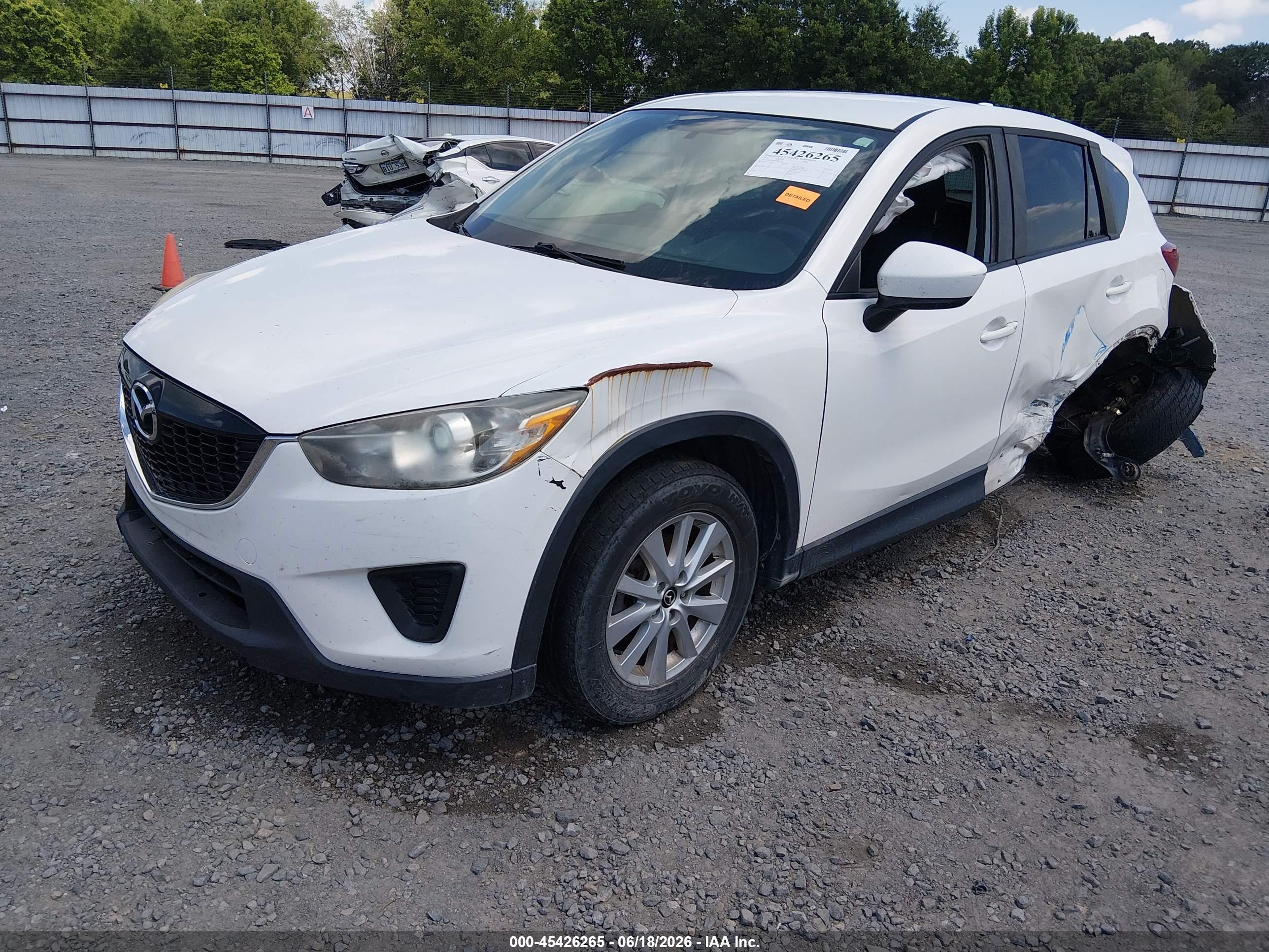 2014 Mazda Cx-5 Sport White vin: JM3KE2BE8E0337531