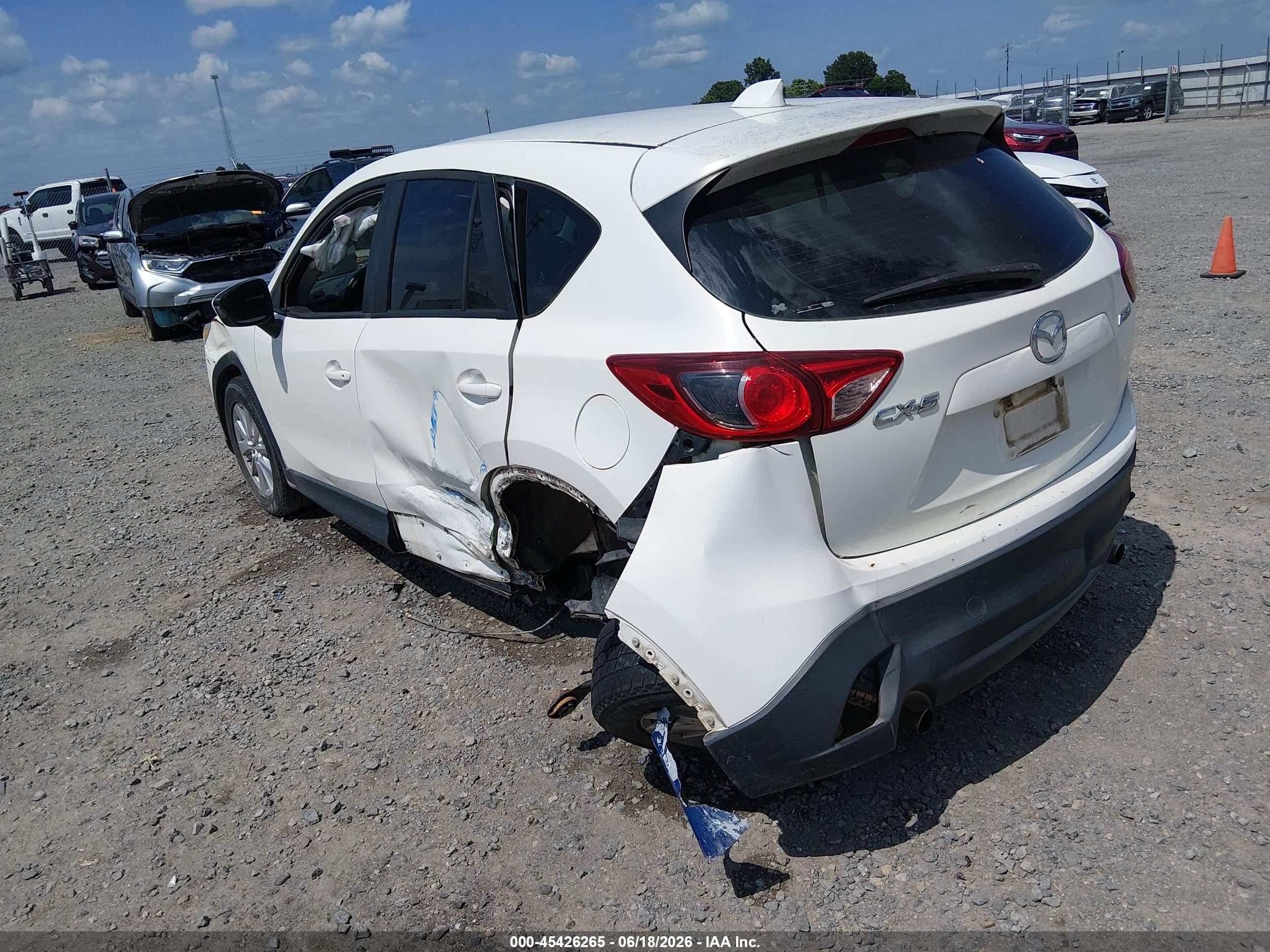 2014 Mazda Cx-5 Sport White vin: JM3KE2BE8E0337531