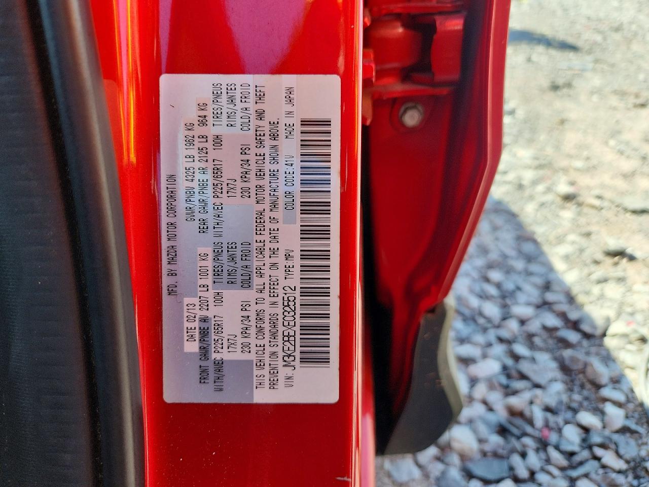 2014 Mazda Cx-5 Sport Red vin: JM3KE2BEXE0325512