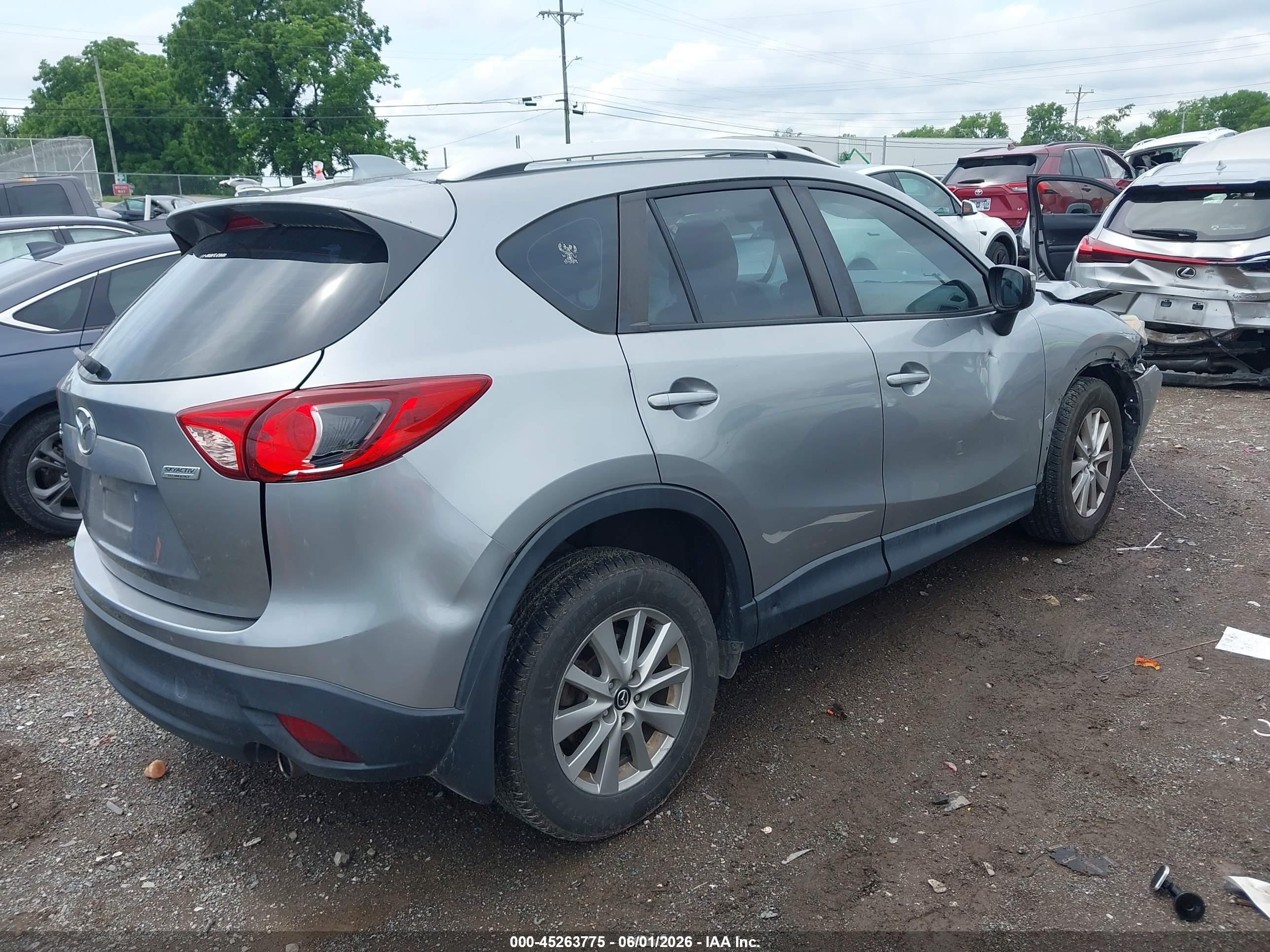 2015 Mazda Cx-5 Sport Gray vin: JM3KE2BEXF0490798