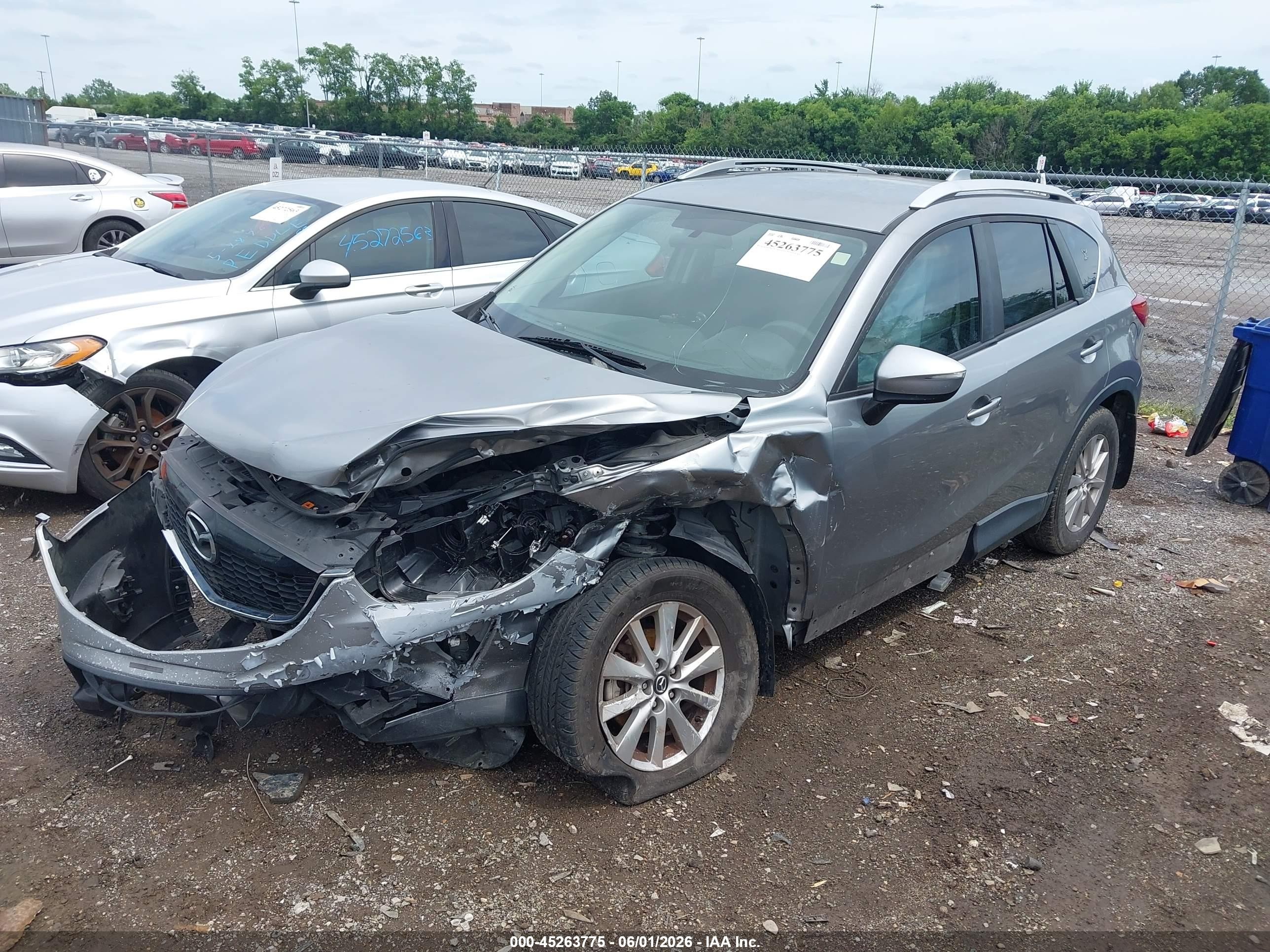 2015 Mazda Cx-5 Sport Gray vin: JM3KE2BEXF0490798