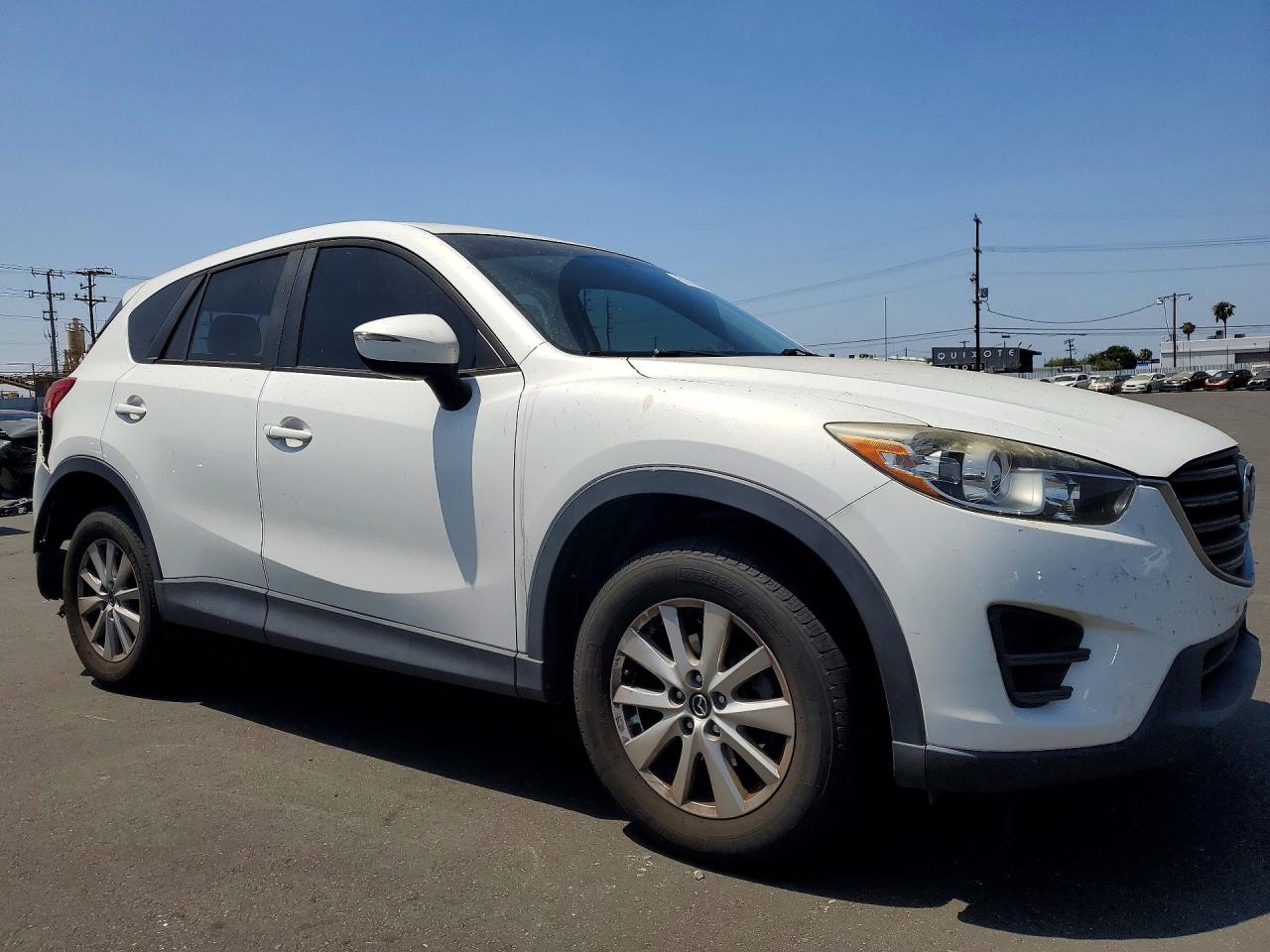 2016 Mazda Cx-5 Sport White vin: JM3KE2BY9G0672147