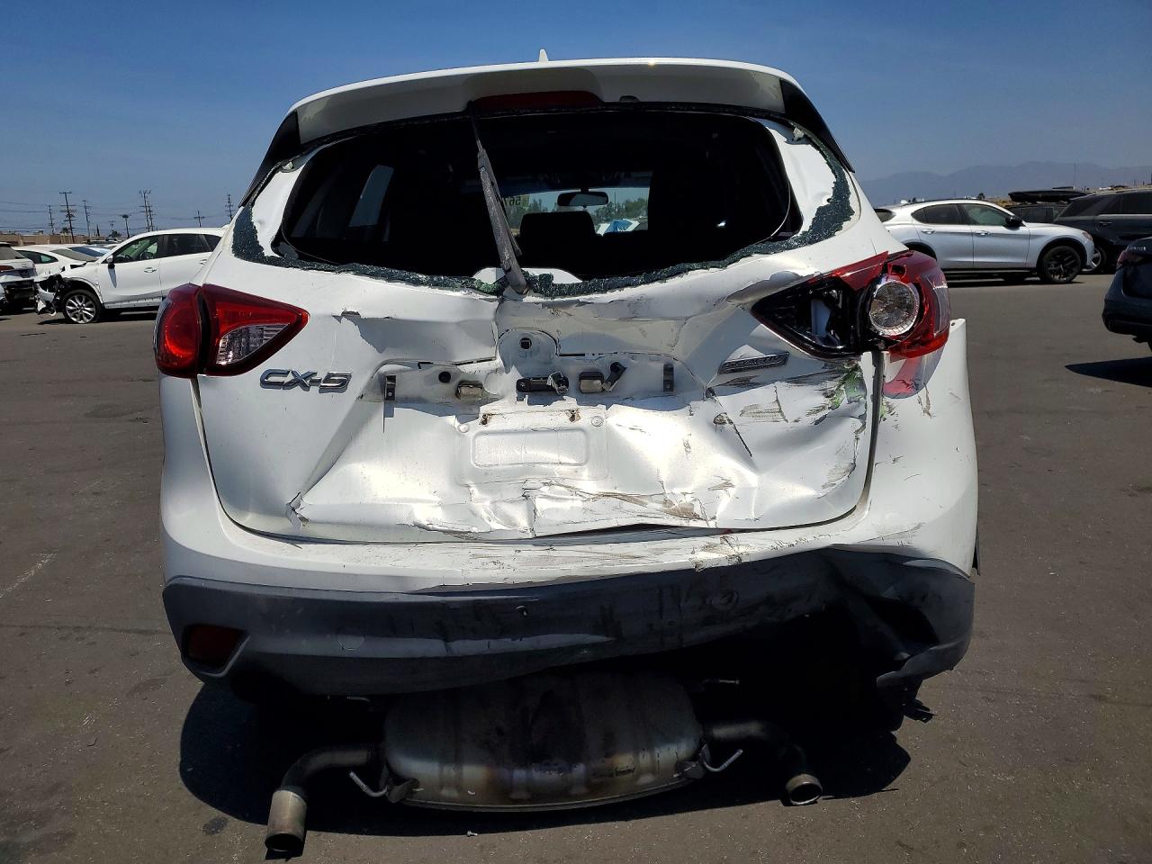 2016 Mazda Cx-5 Sport White vin: JM3KE2BY9G0672147