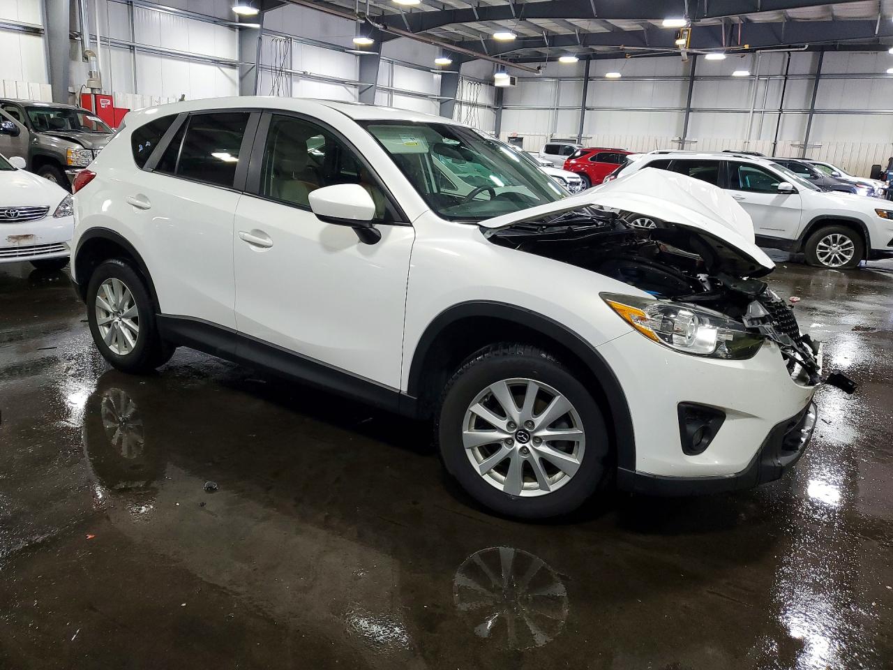 2013 Mazda Cx-5 Touring White vin: JM3KE2CE1D0152220