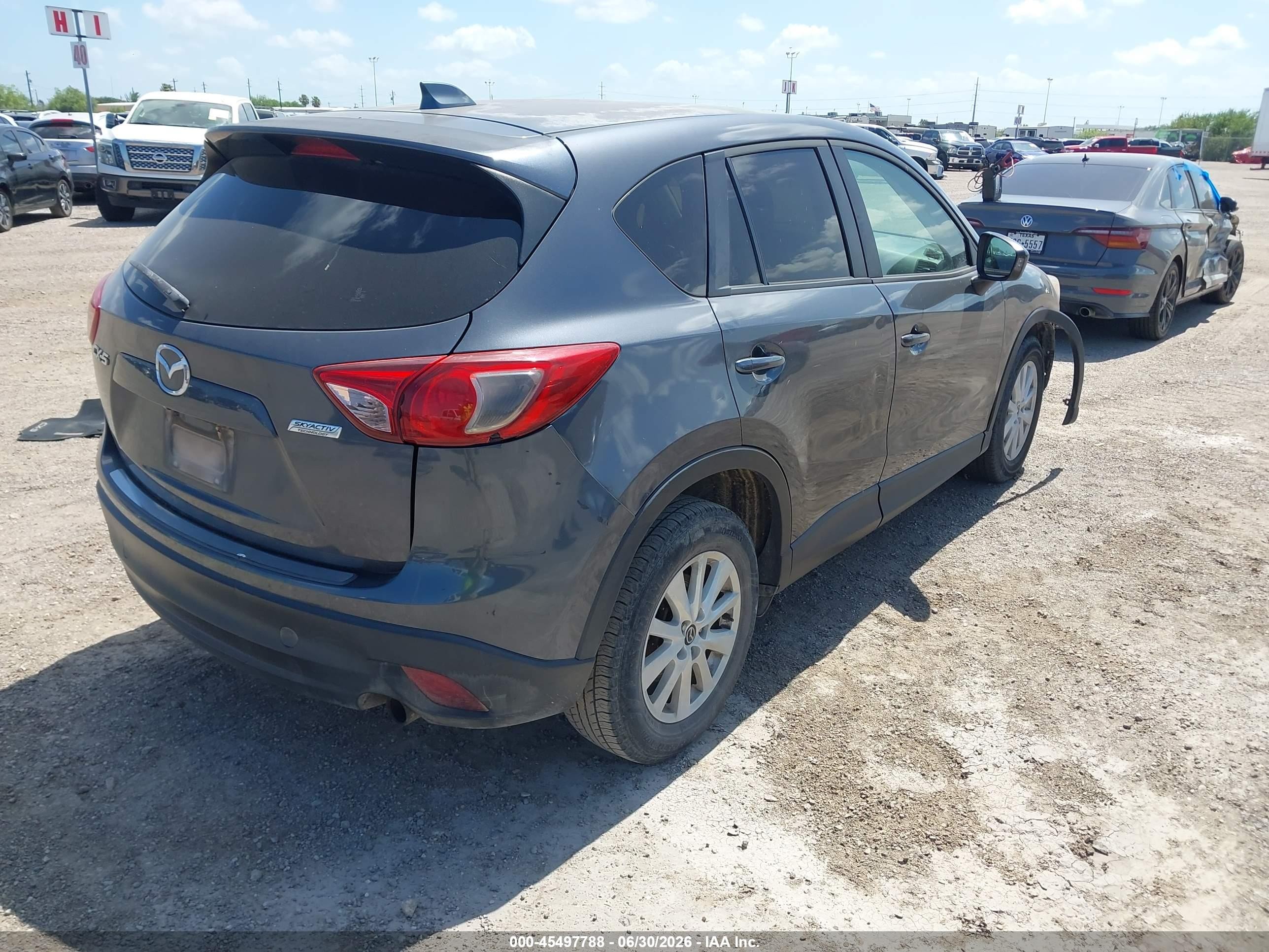 2013 Mazda Cx-5 Touring Gray vin: JM3KE2CE2D0130646