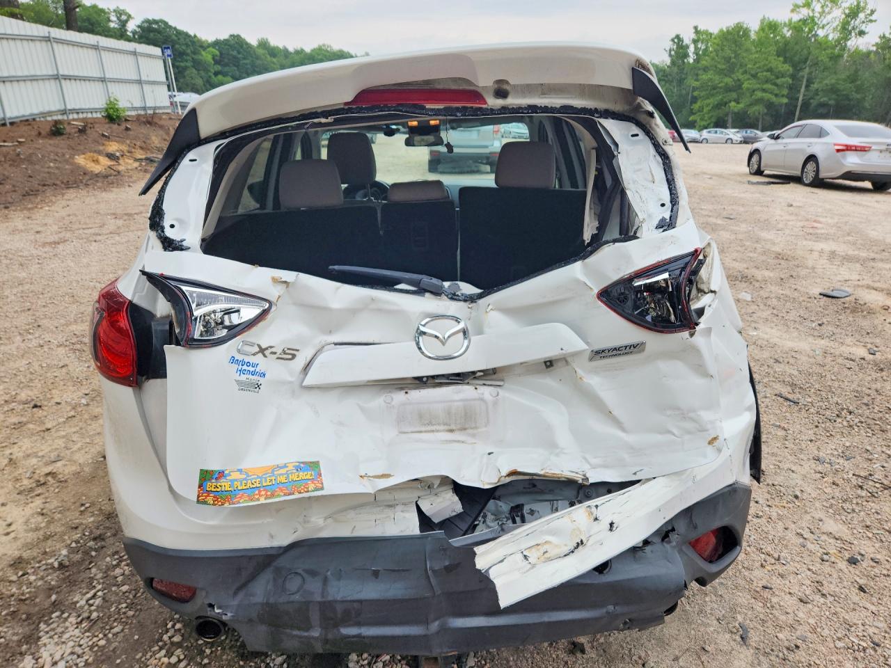 2013 Mazda Cx-5 Touring White vin: JM3KE2CE2D0133613