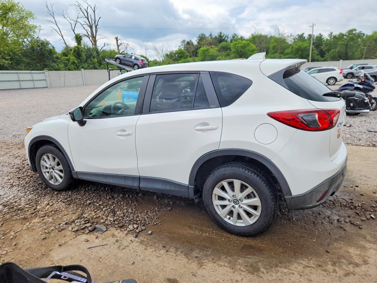 2013 Mazda Cx-5 Touring White vin: JM3KE2CE3D0139730