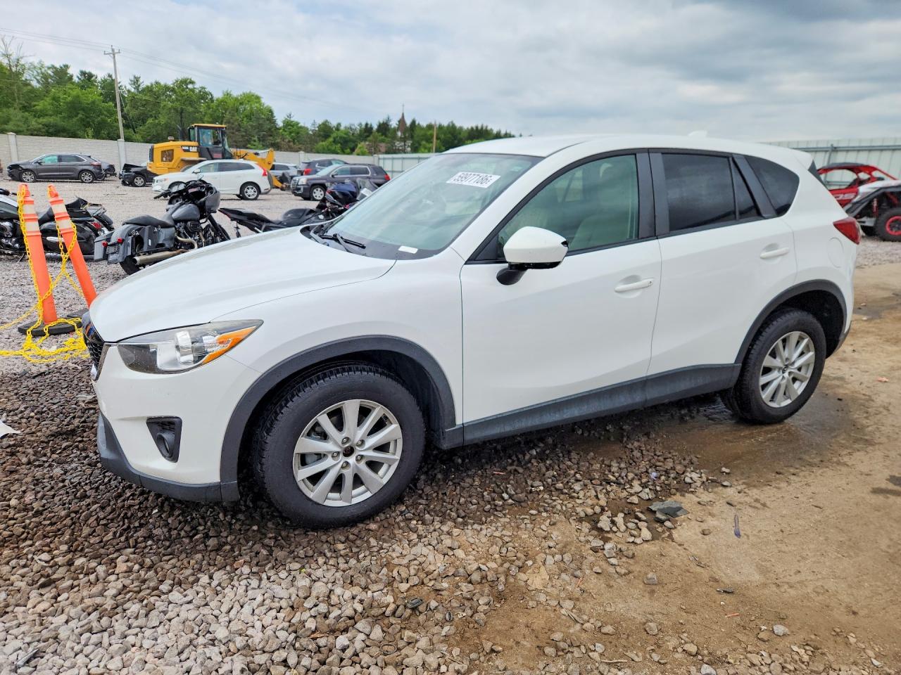 2013 Mazda Cx-5 Touring White vin: JM3KE2CE3D0139730