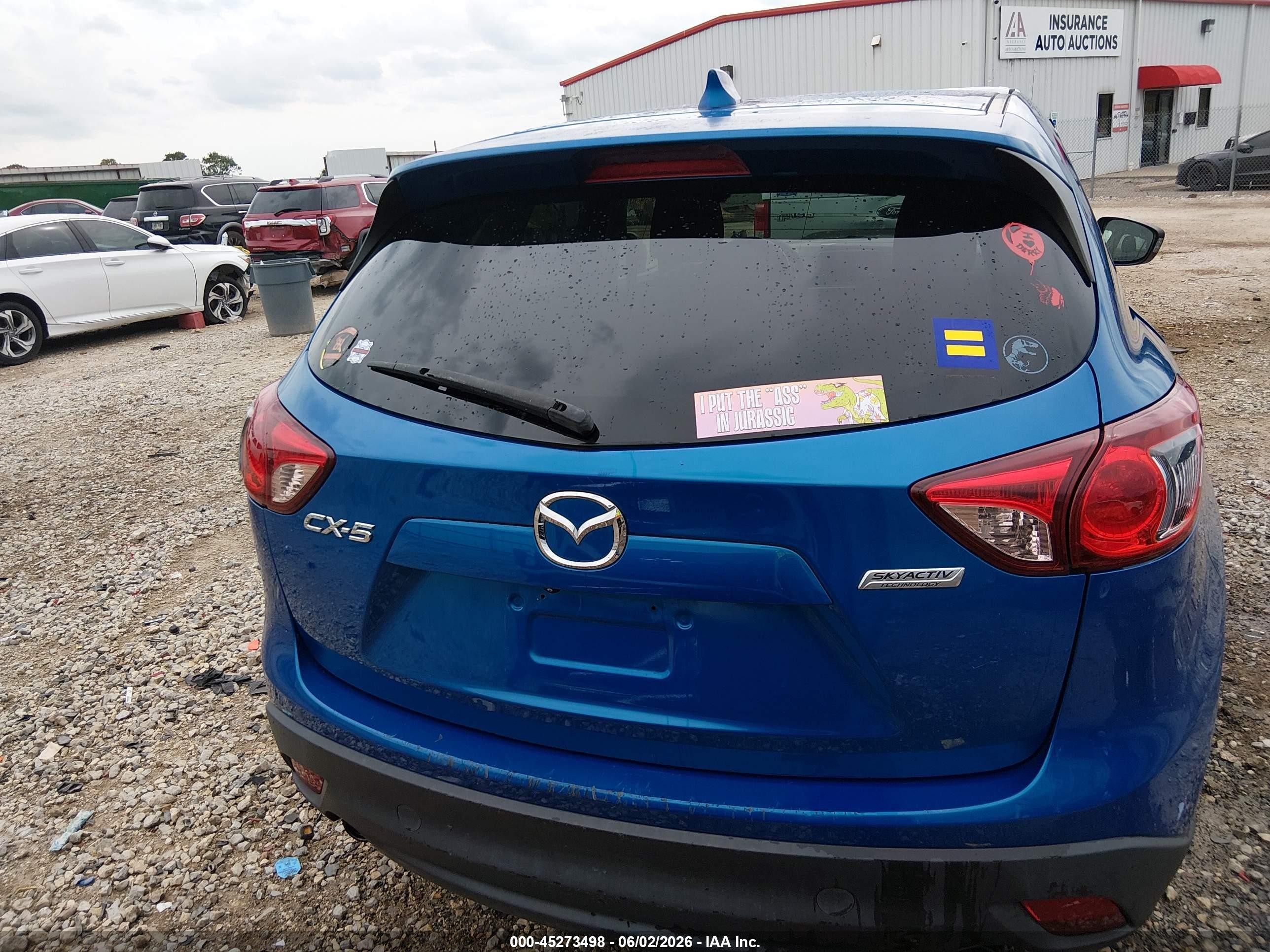 2013 Mazda Cx-5 Touring Blue vin: JM3KE2CE6D0105698