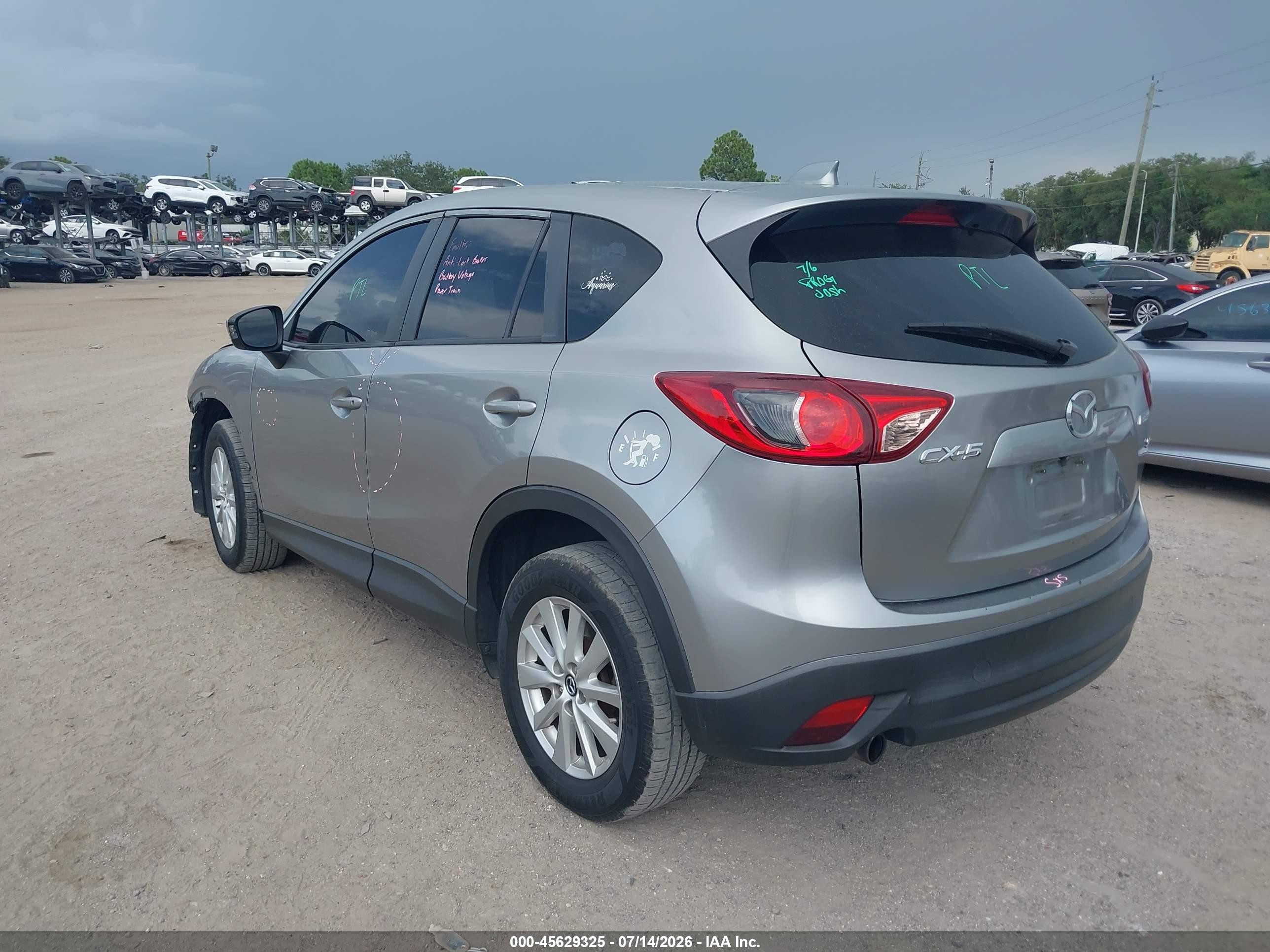 2013 Mazda Cx-5 Touring Silver vin: JM3KE2CE6D0152195