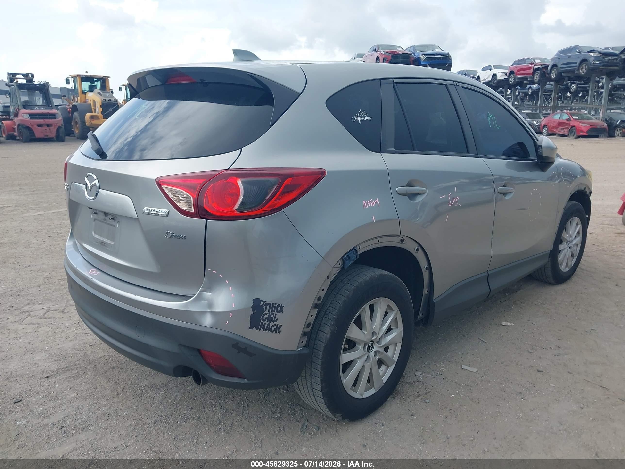 2013 Mazda Cx-5 Touring Silver vin: JM3KE2CE6D0152195