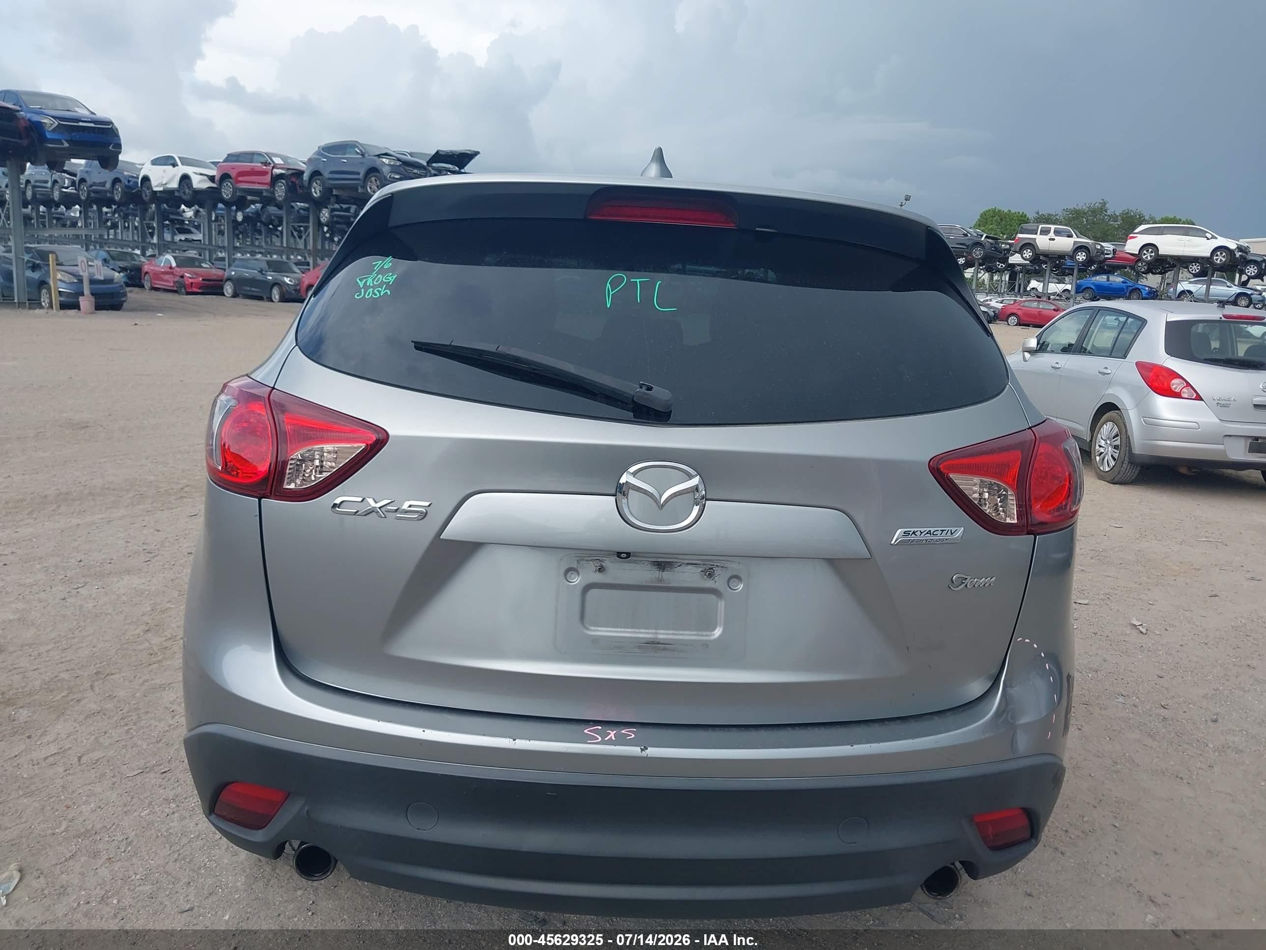 2013 Mazda Cx-5 Touring Silver vin: JM3KE2CE6D0152195