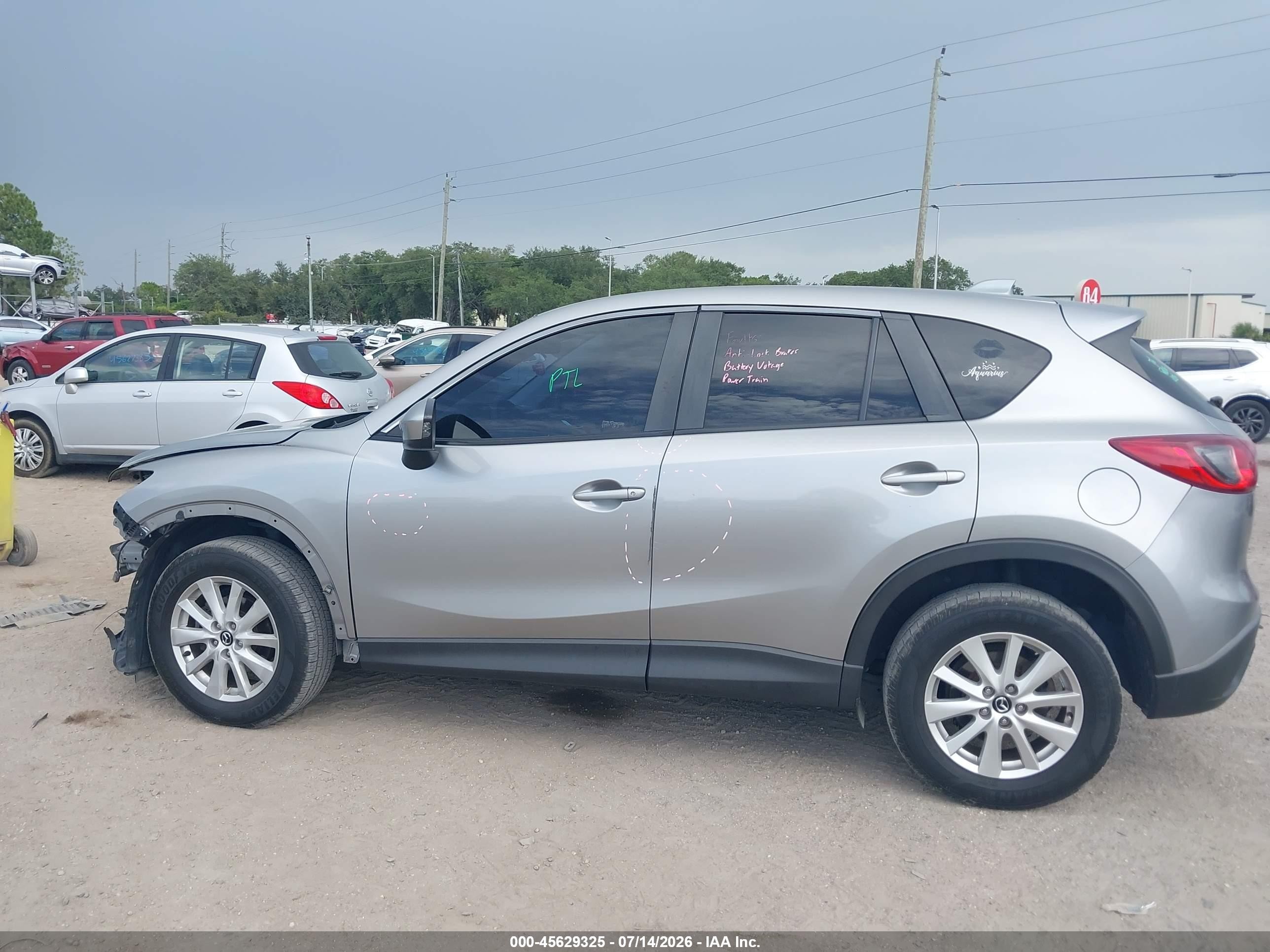 2013 Mazda Cx-5 Touring Silver vin: JM3KE2CE6D0152195