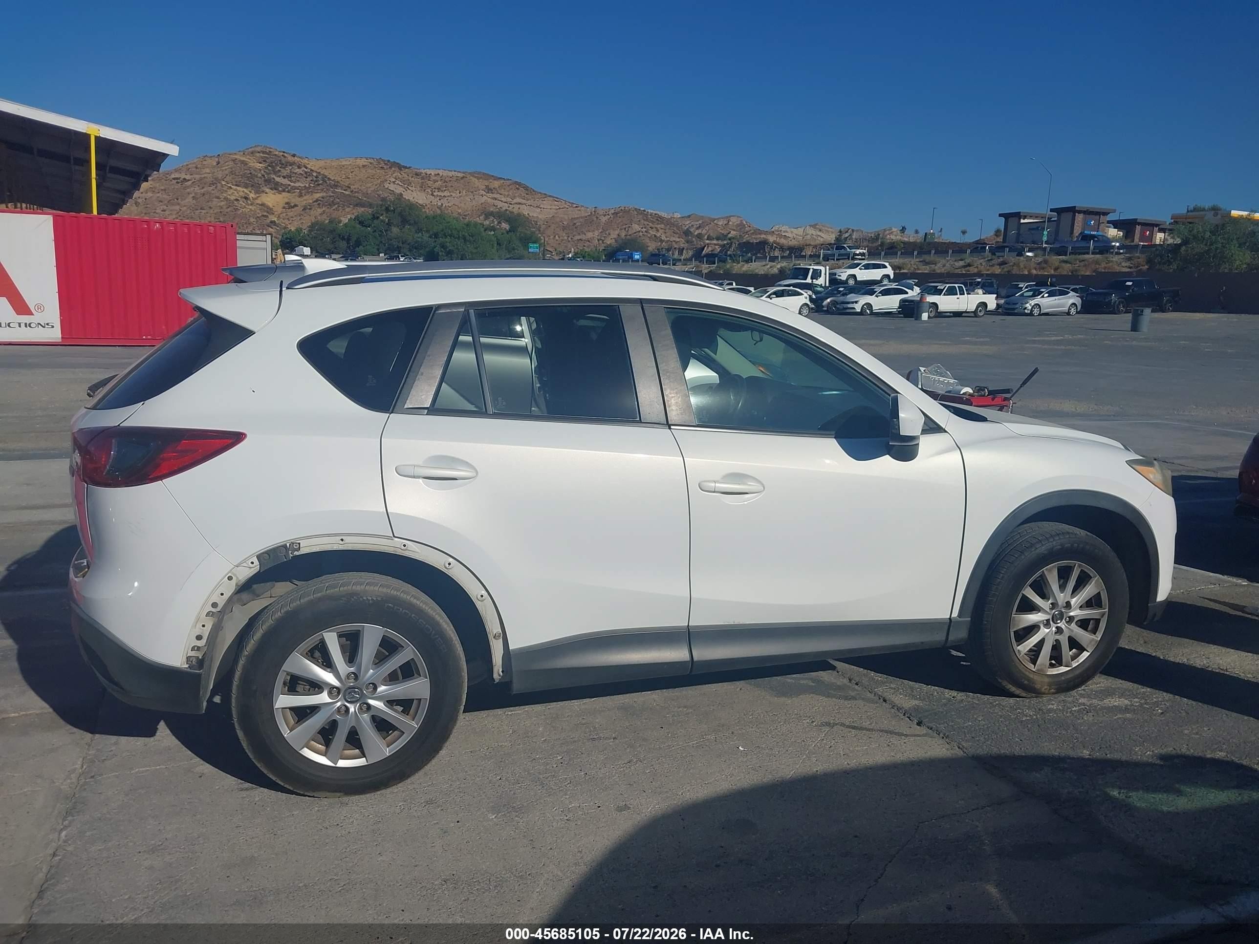 2013 Mazda Cx-5 Touring White vin: JM3KE2CE6D0156473