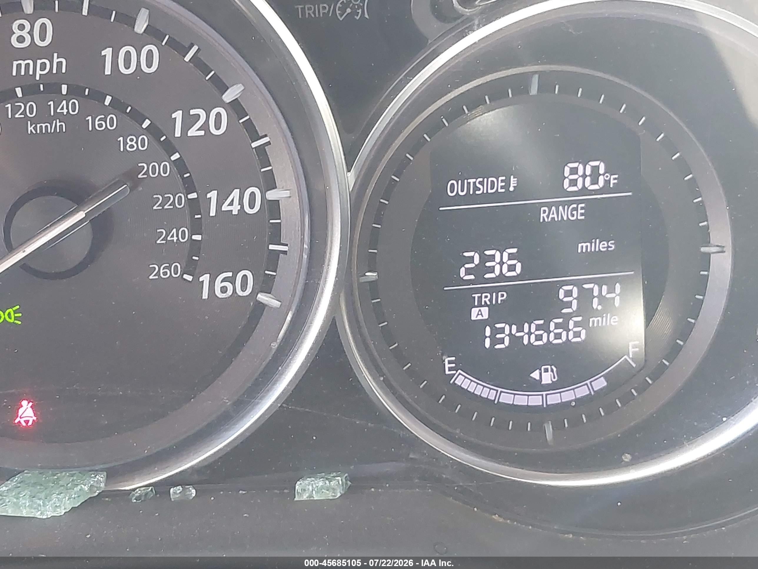 2013 Mazda Cx-5 Touring White vin: JM3KE2CE6D0156473