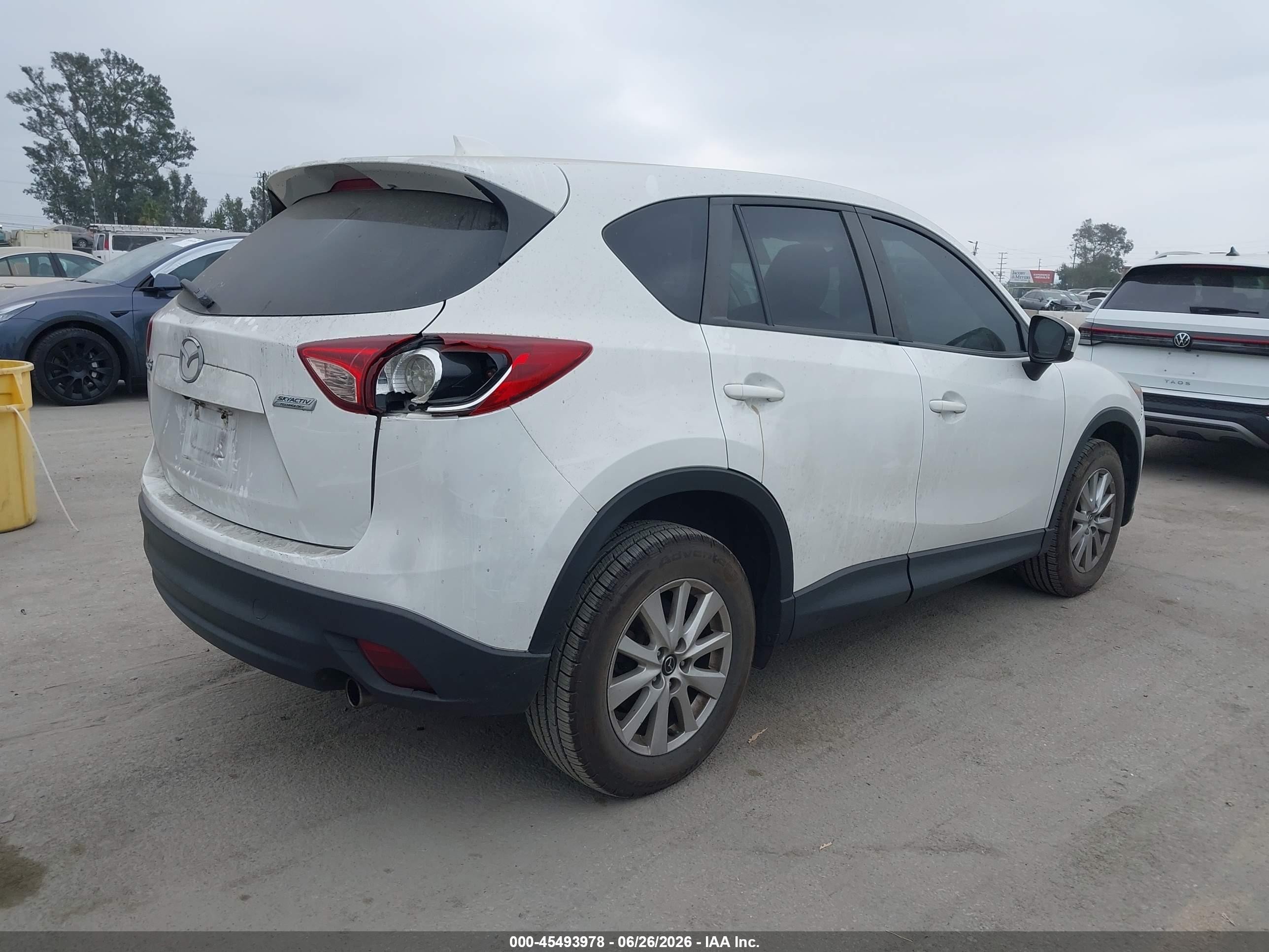 2013 Mazda Cx-5 Touring White vin: JM3KE2CE8D0151307