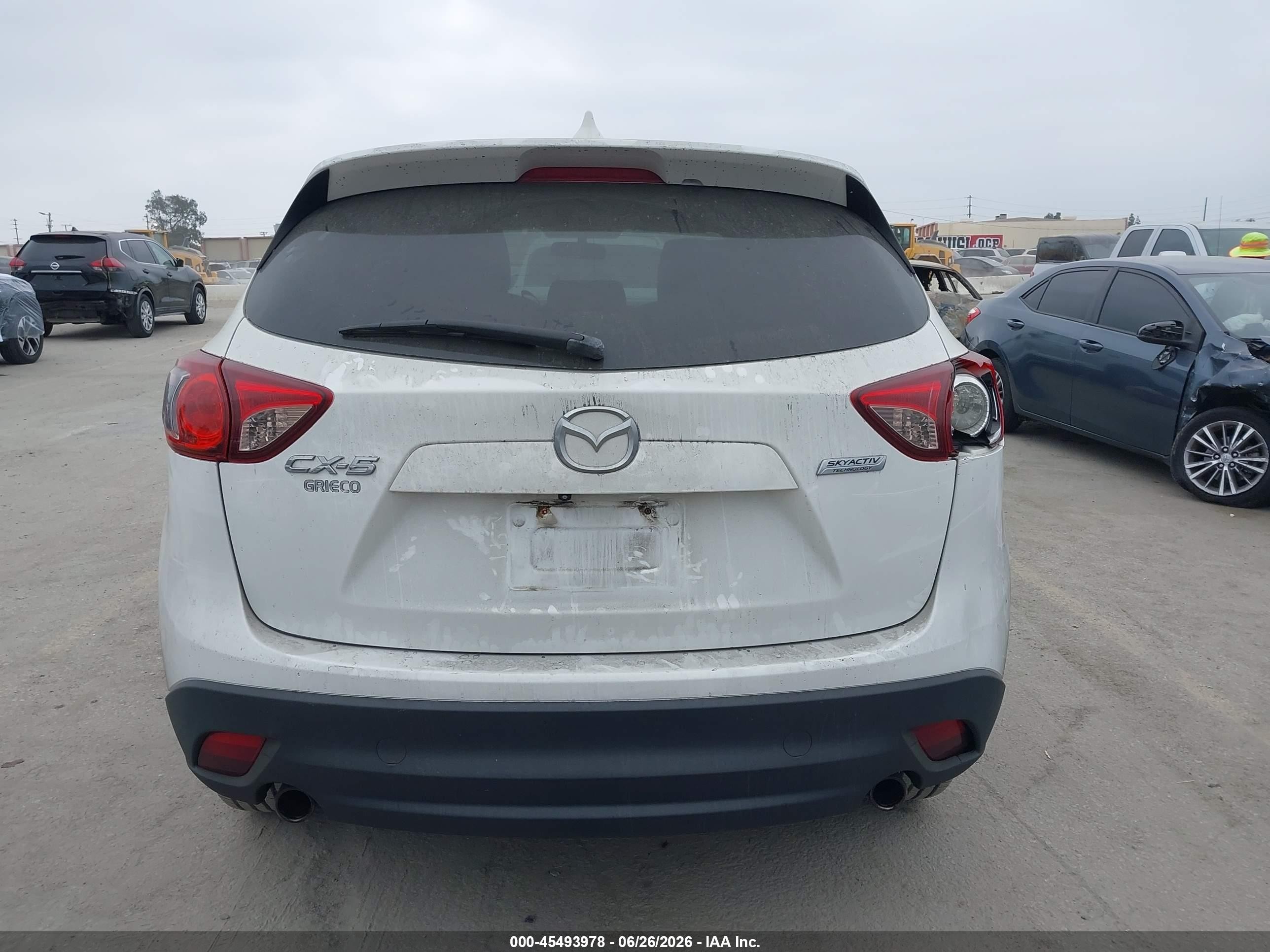 2013 Mazda Cx-5 Touring White vin: JM3KE2CE8D0151307