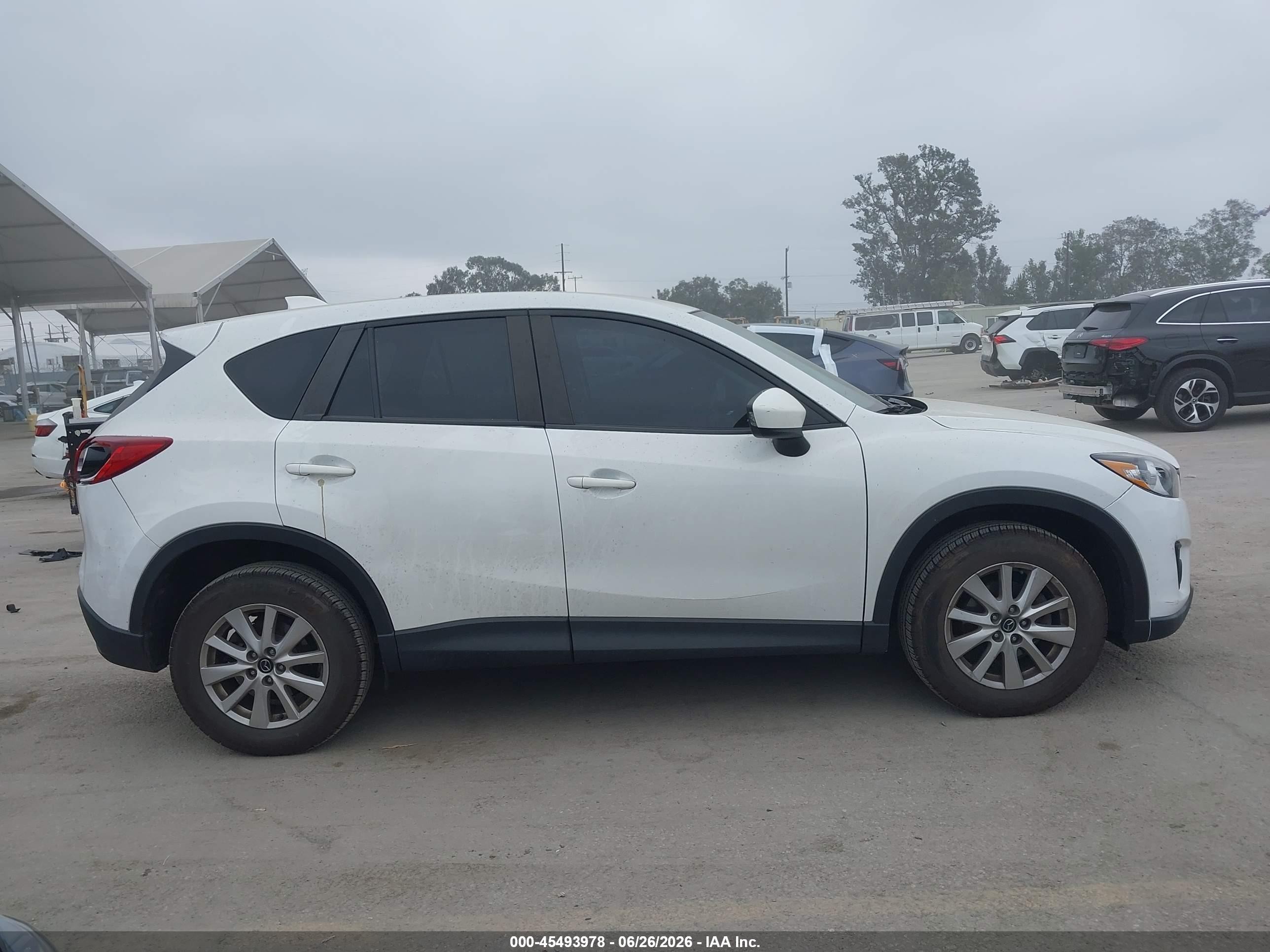 2013 Mazda Cx-5 Touring White vin: JM3KE2CE8D0151307
