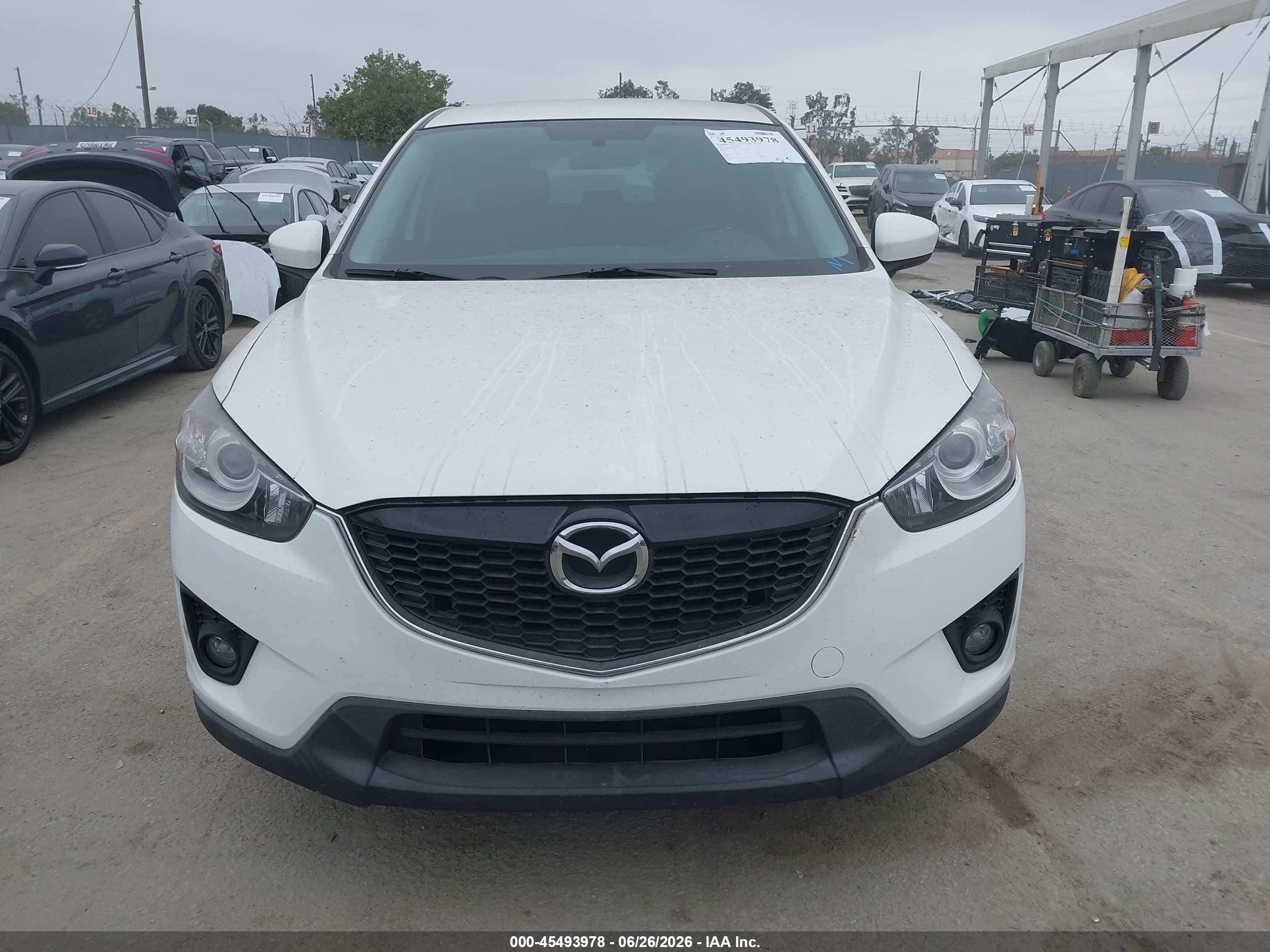 2013 Mazda Cx-5 Touring White vin: JM3KE2CE8D0151307