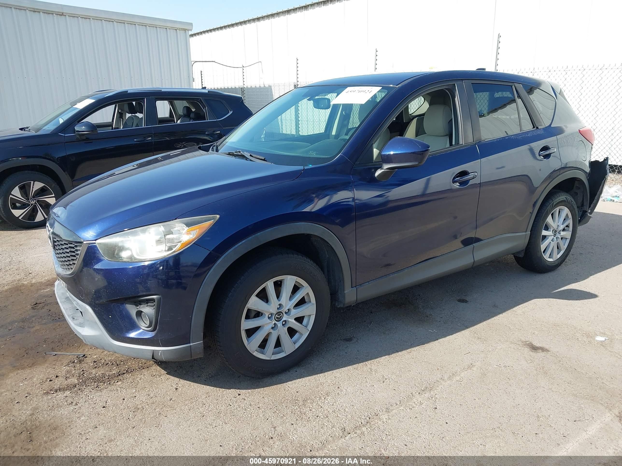 2013 Mazda Cx-5 Touring Blue vin: JM3KE2CE9D0105467