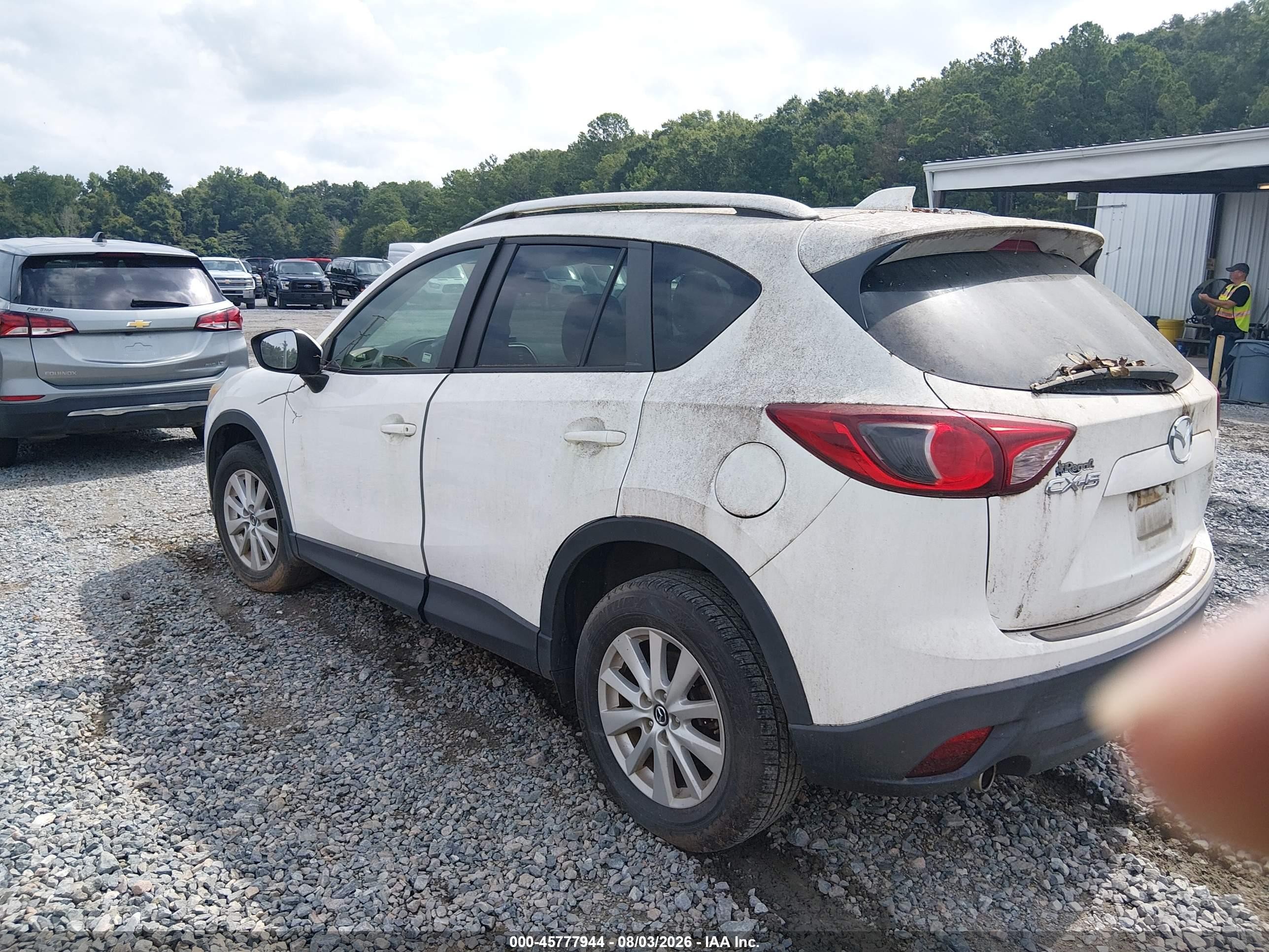 2014 Mazda Cx-5 Touring White vin: JM3KE2CY0E0330632