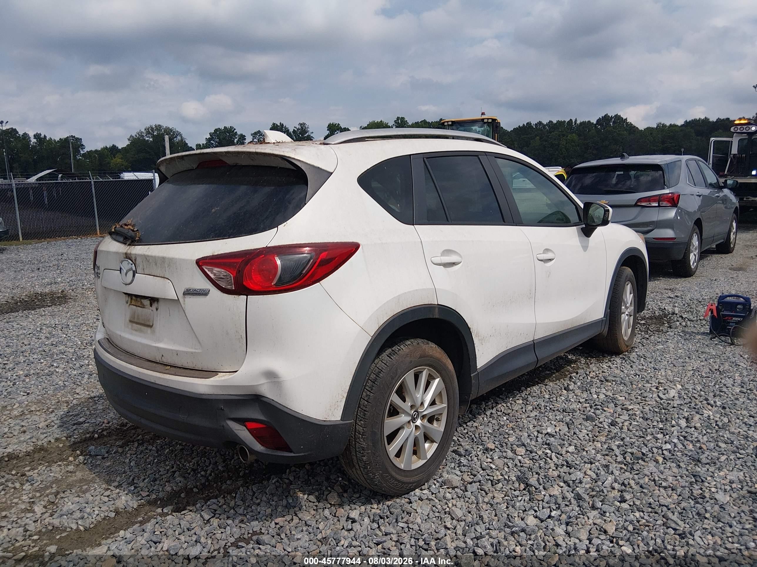 2014 Mazda Cx-5 Touring White vin: JM3KE2CY0E0330632