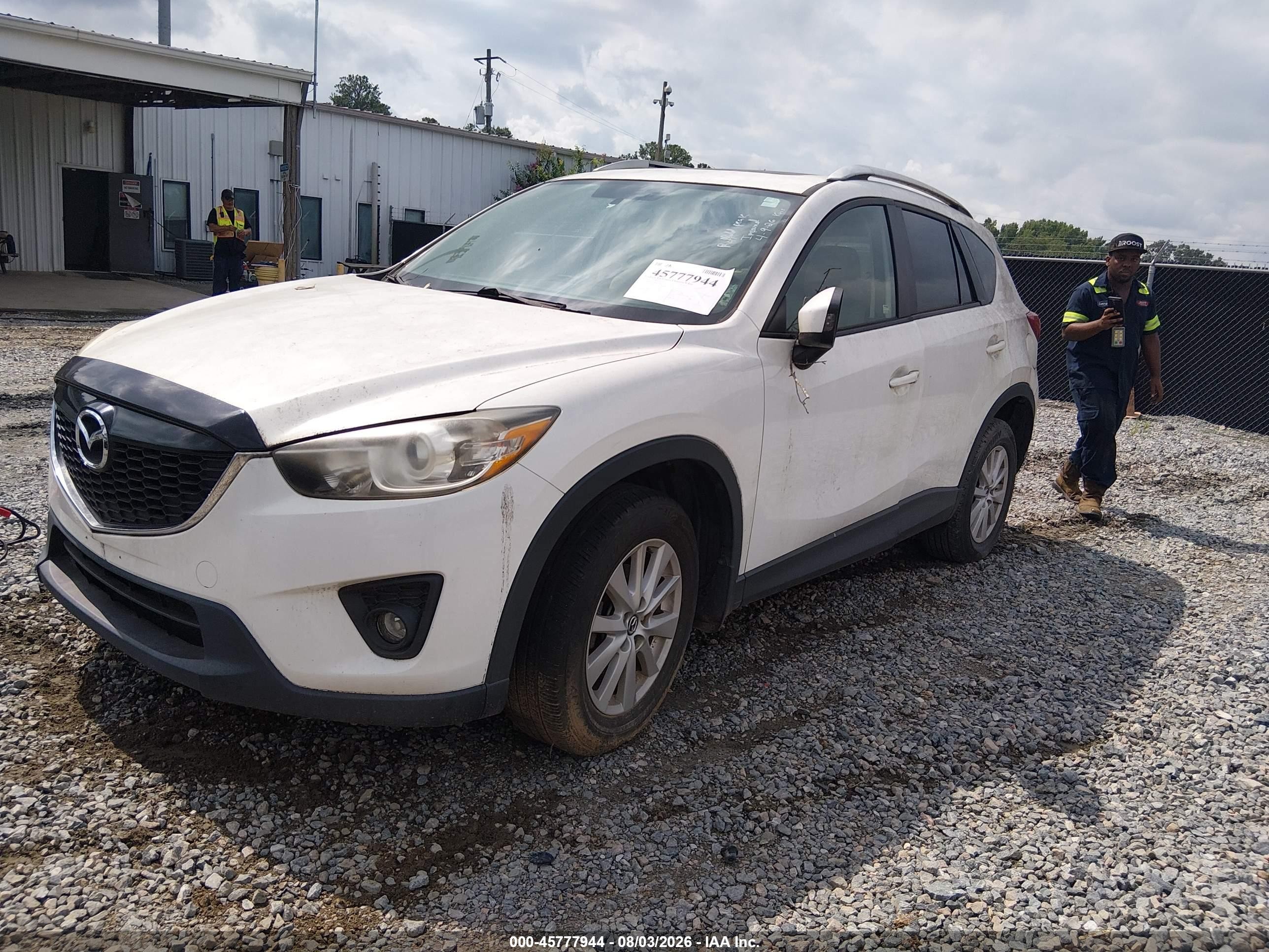 2014 Mazda Cx-5 Touring White vin: JM3KE2CY0E0330632