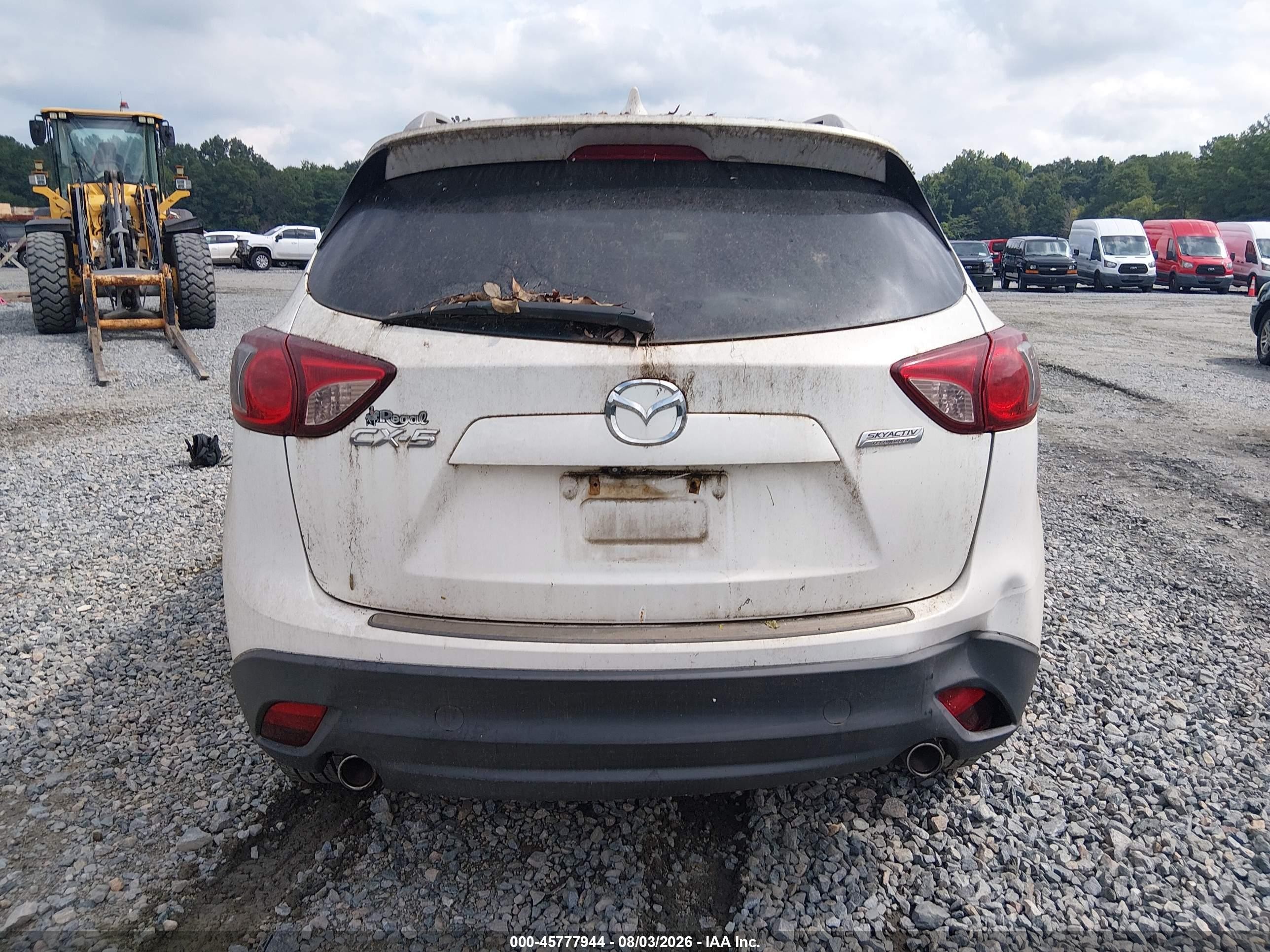 2014 Mazda Cx-5 Touring White vin: JM3KE2CY0E0330632