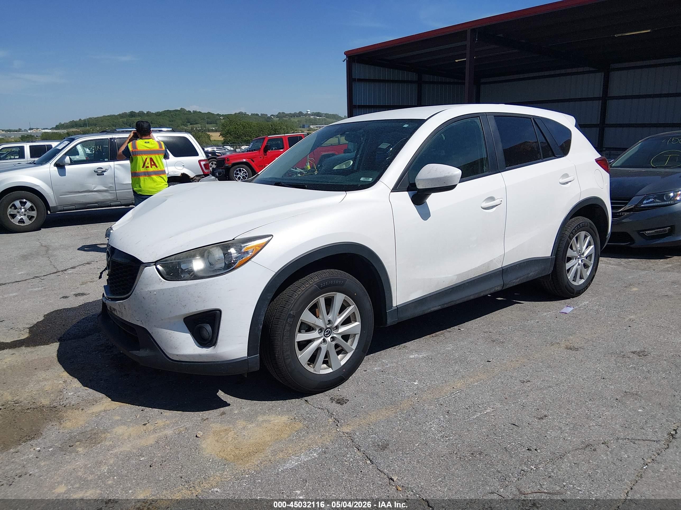 2014 Mazda Cx-5 Touring White vin: JM3KE2CY0E0374873