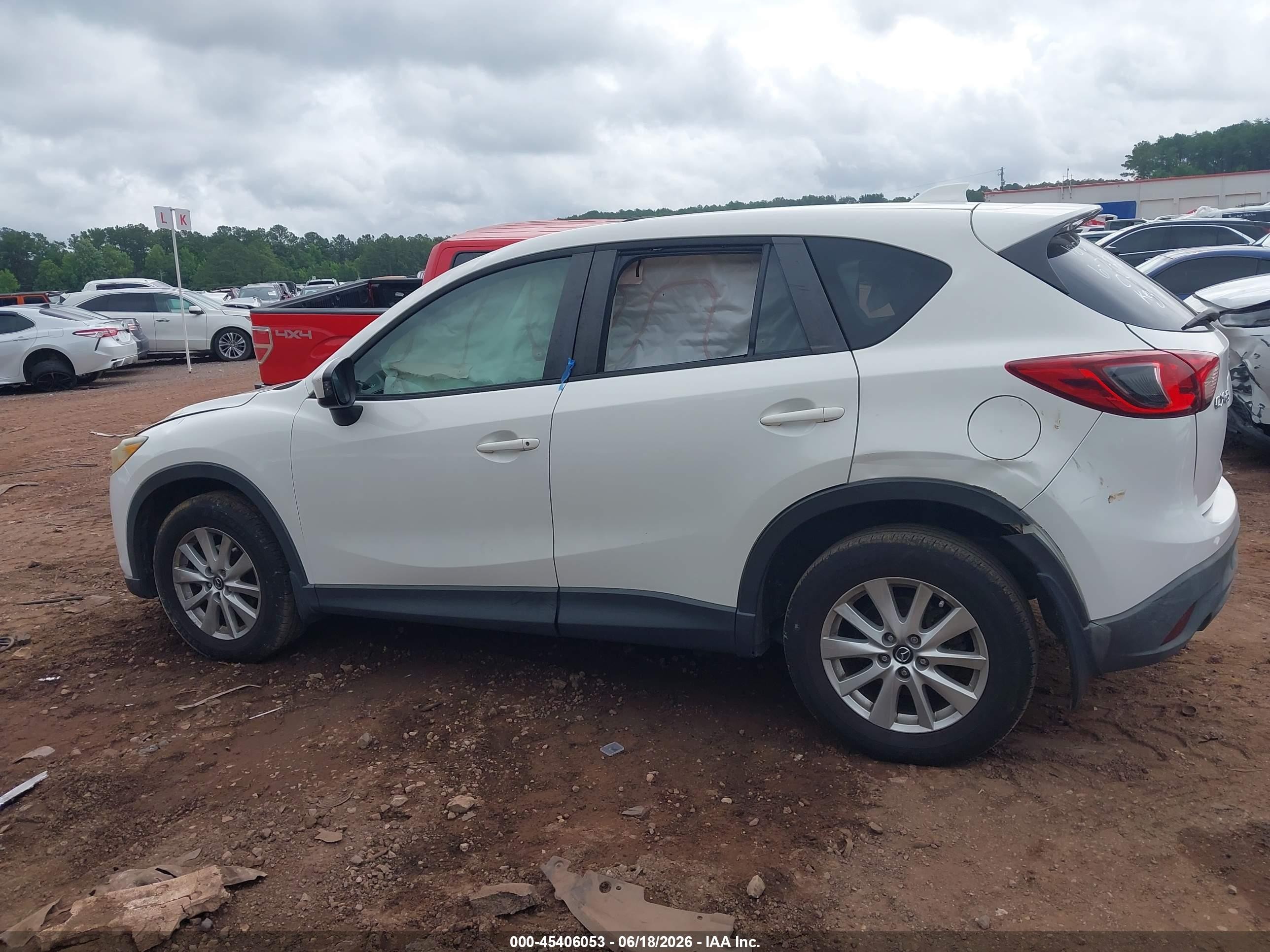 2014 Mazda Cx-5 Touring White vin: JM3KE2CY0E0382455