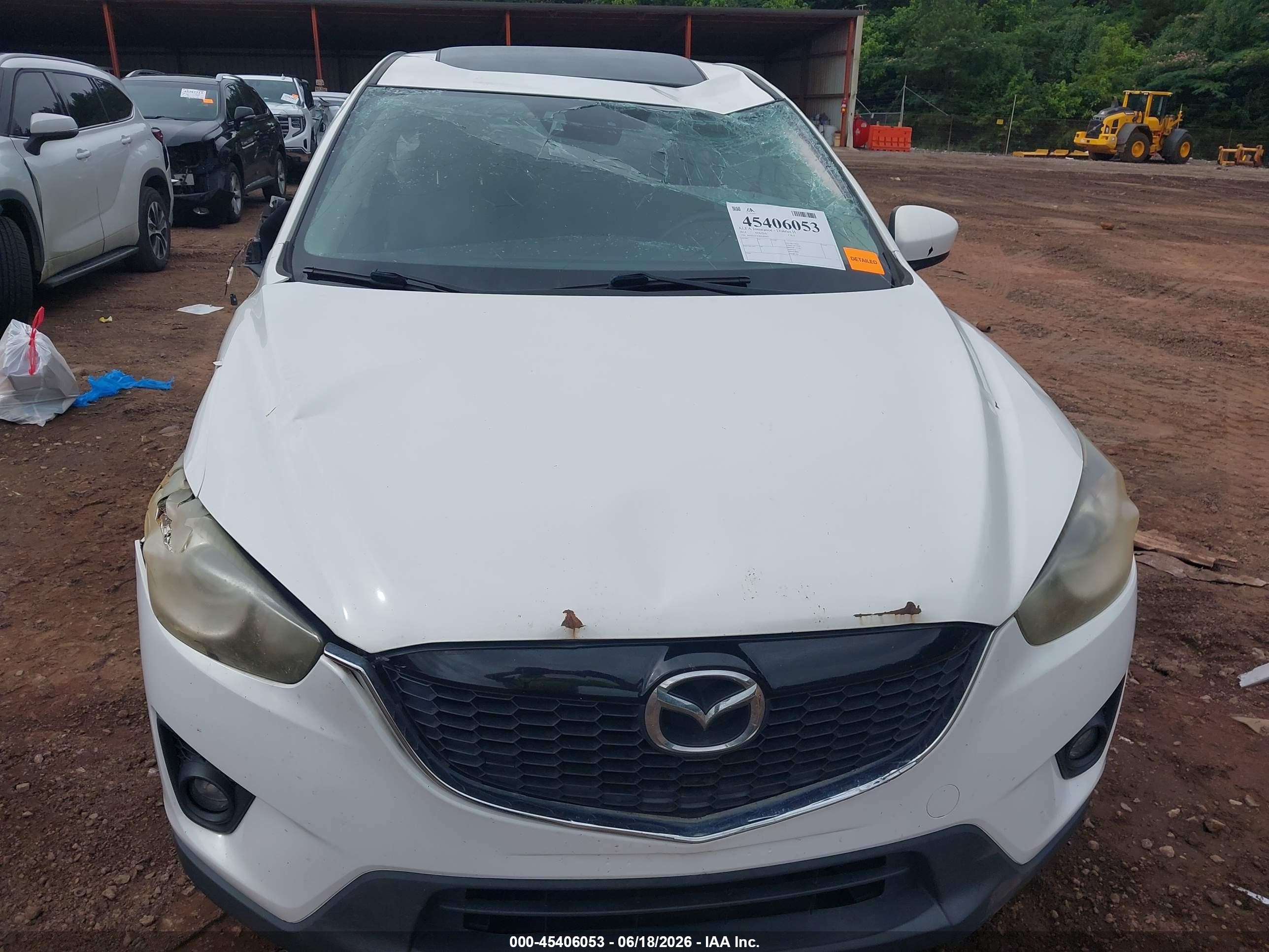 2014 Mazda Cx-5 Touring White vin: JM3KE2CY0E0382455