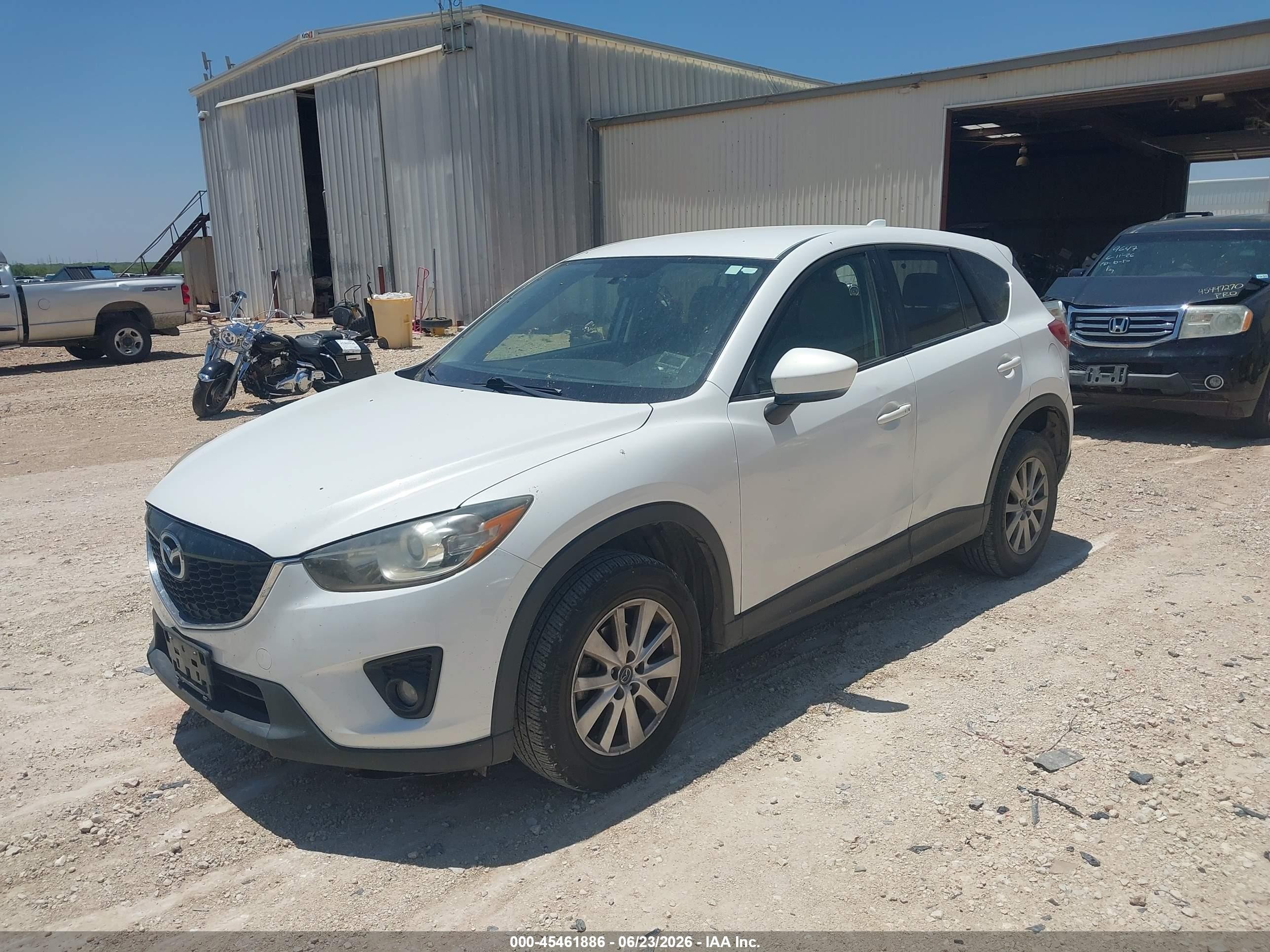 2015 Mazda Cx-5 Touring White vin: JM3KE2CY0F0455437